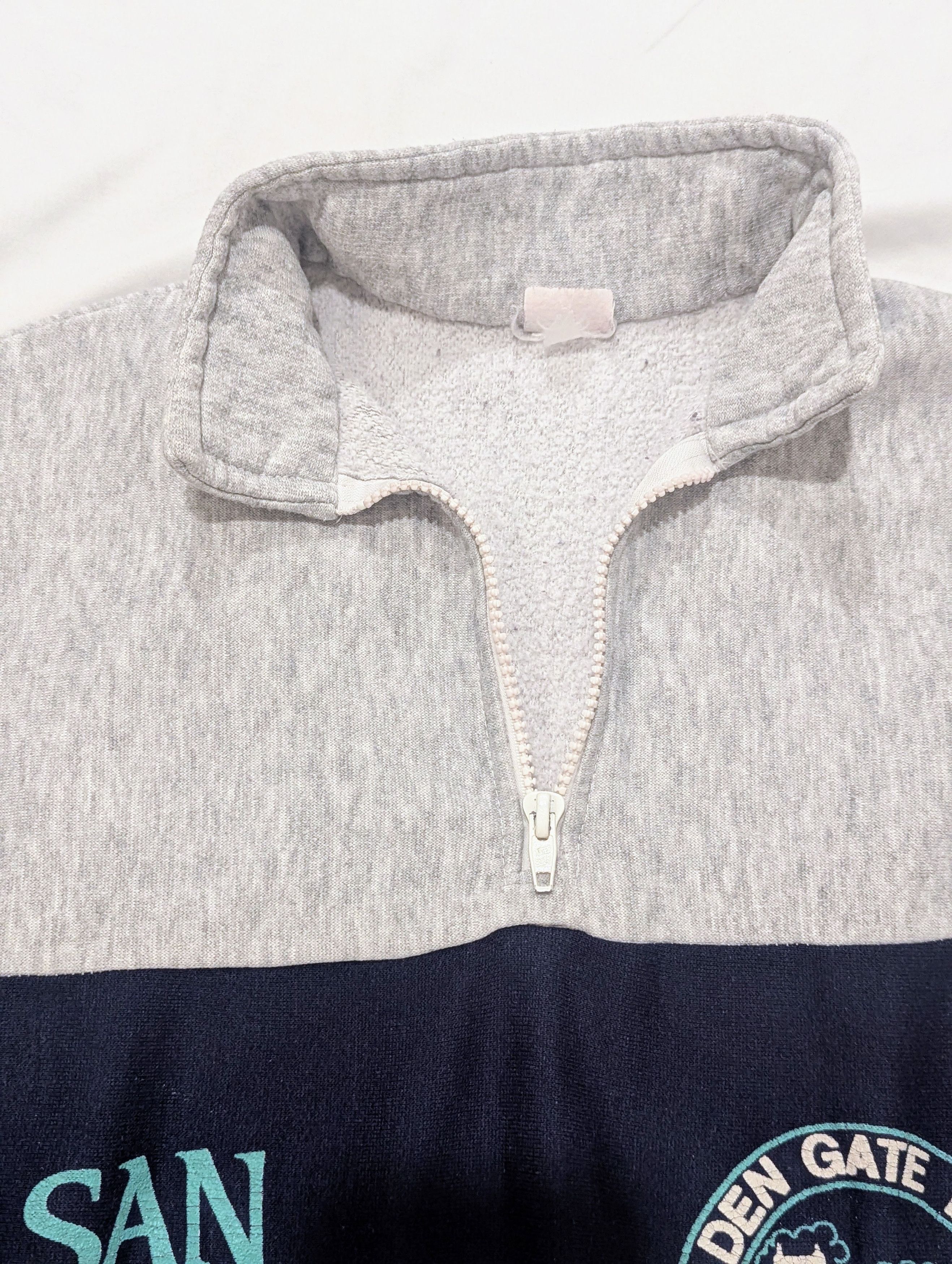 Other Vintage 90s San Francisco Golden Gate 1/4 Zip Sweatshirt S Size S / US 4 / IT 40 - 3 Thumbnail