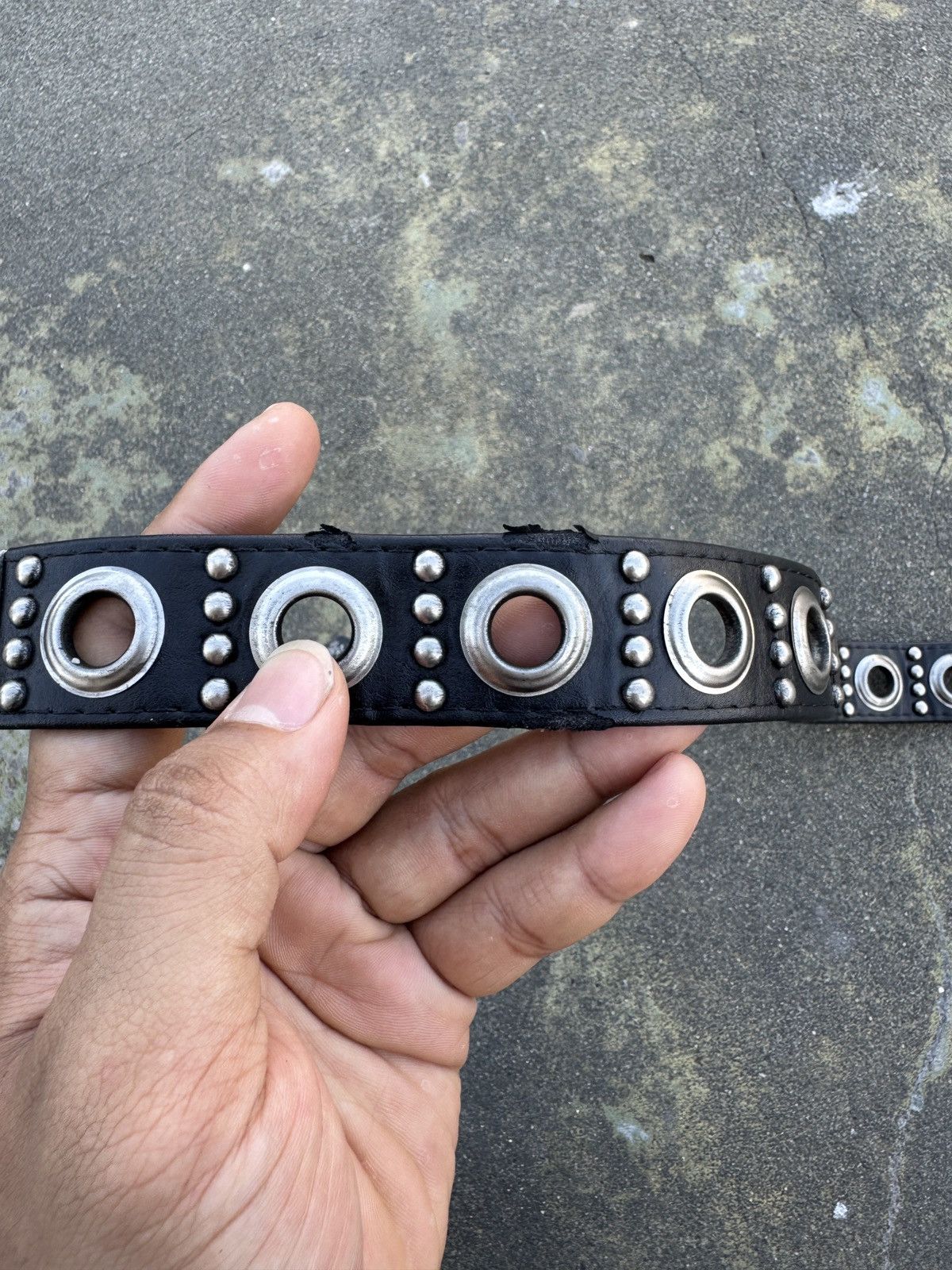 Japanese Brand Studed Belt With One Prong Design Size ONE SIZE - 7 Thumbnail