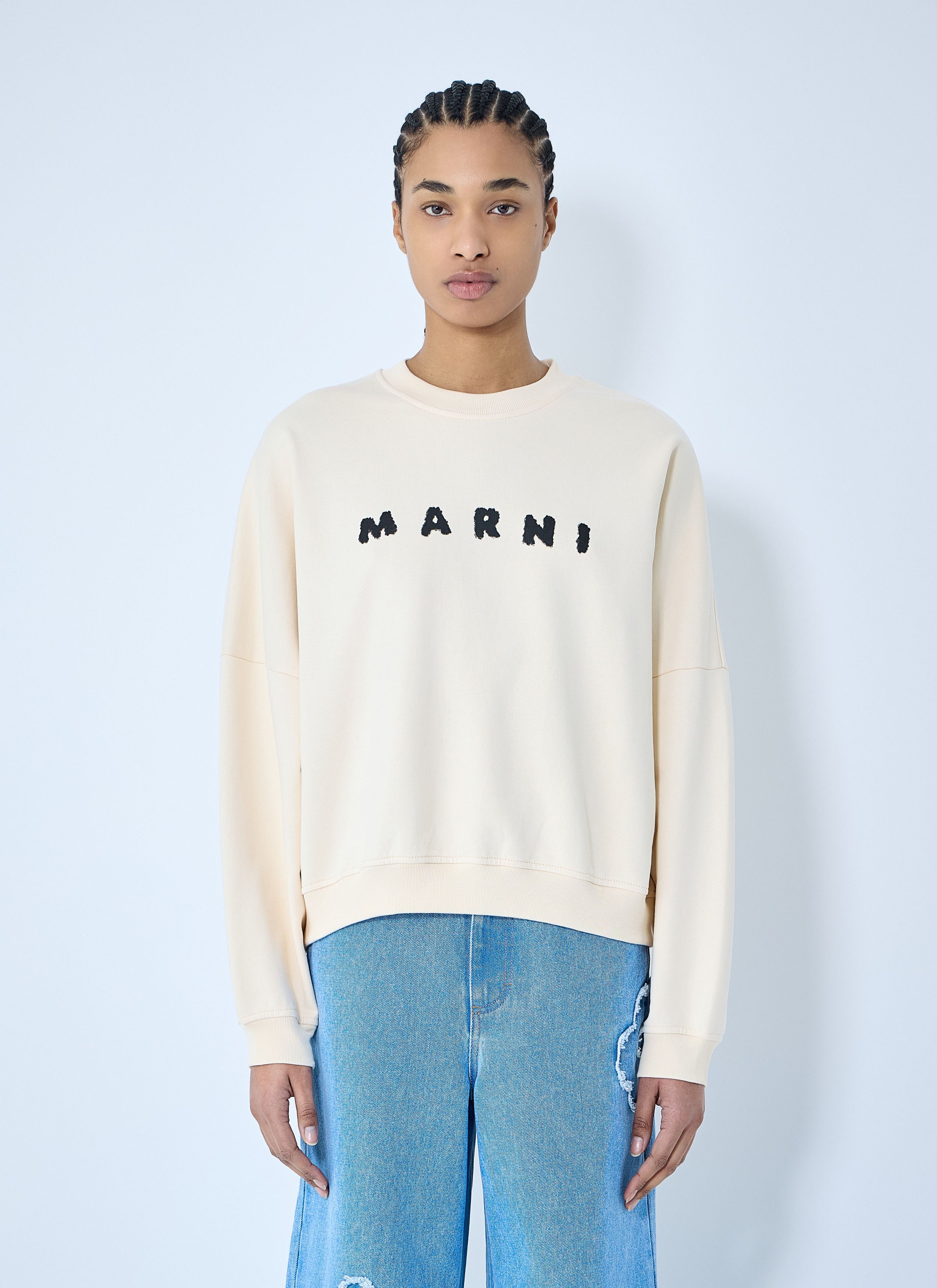 Marni Logo Print Sweatshirt Size M / US 6-8 / IT 42-44 - 1 Thumbnail
