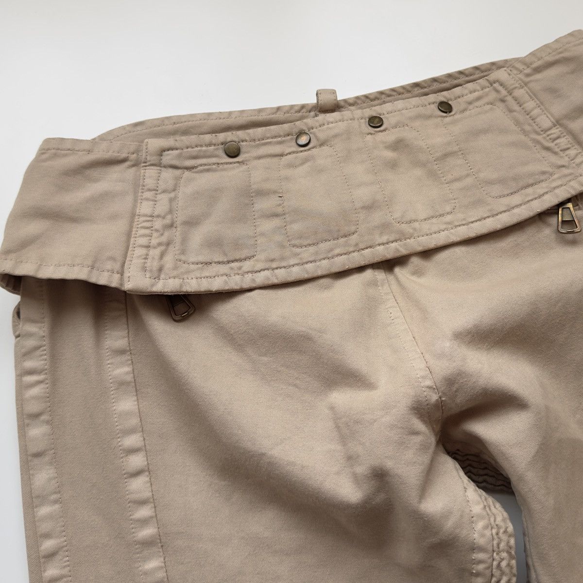 Dsquared2 Dsquared2 F/W 2002 Zip-Off Low Rise Moto Pants Size US 30 / EU 46 - 5 Thumbnail