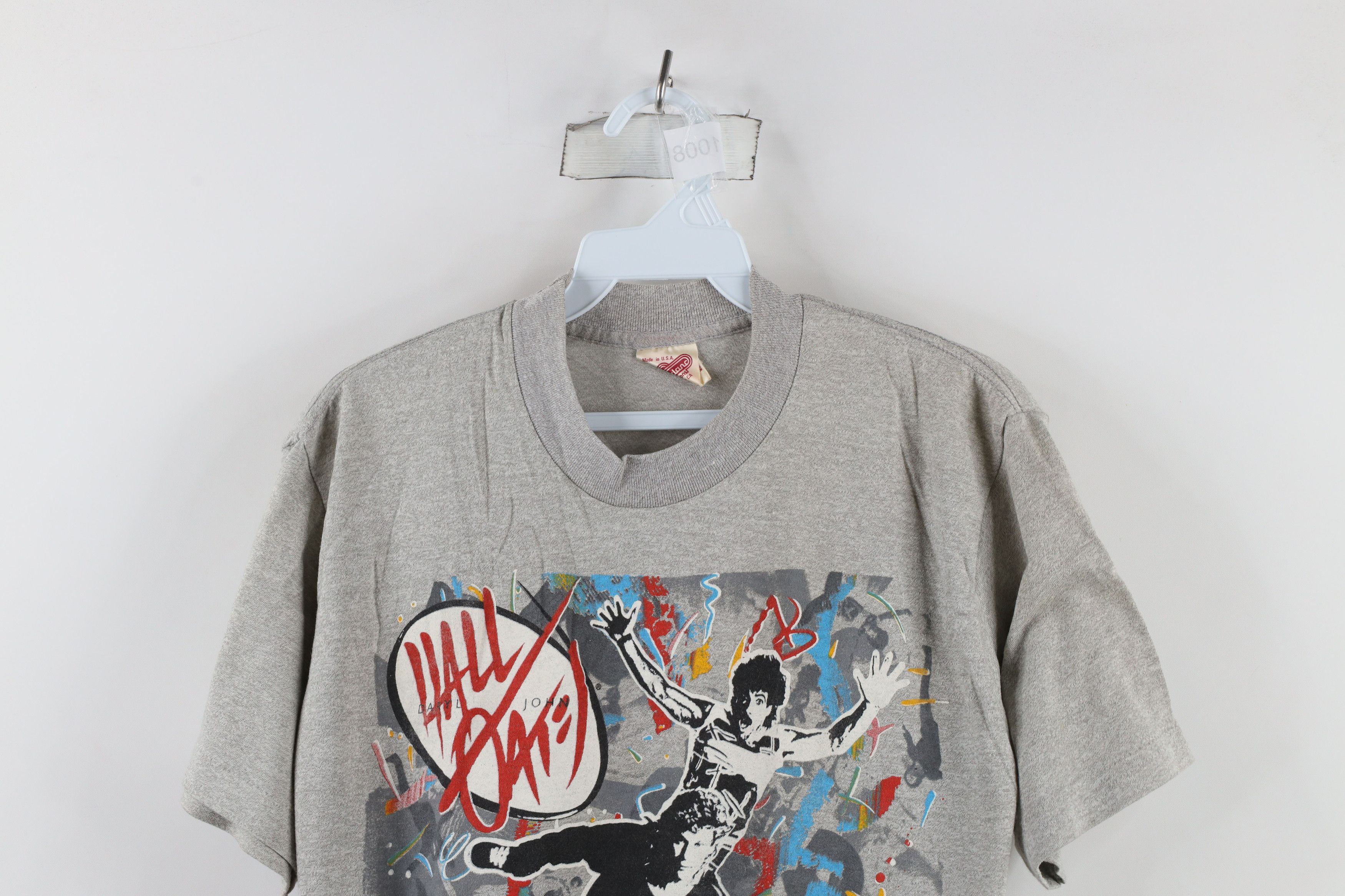Vintage Vintage 80s Boom Tour Hall and Oates Band T-Shirt Gray USA Size US L / EU 52-54 / 3 - 2 Thumbnail
