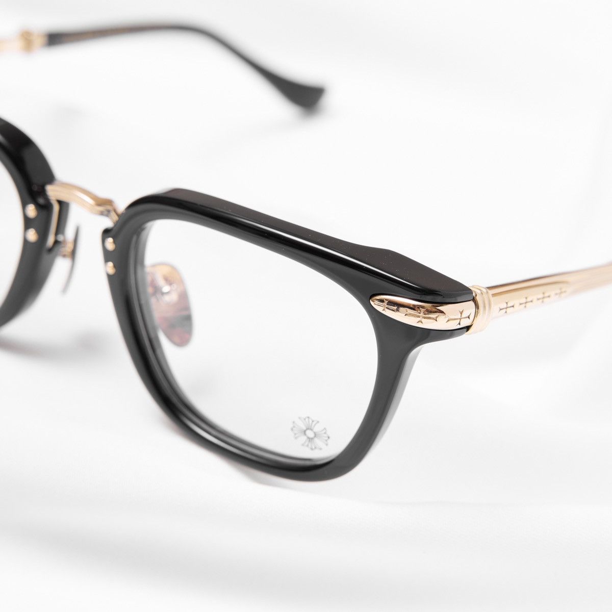 Chrome Hearts CHROME HEARTS TITANASLUVR BLACK/ GOLD PLATED GLASSES Size ONE SIZE - 3 Thumbnail