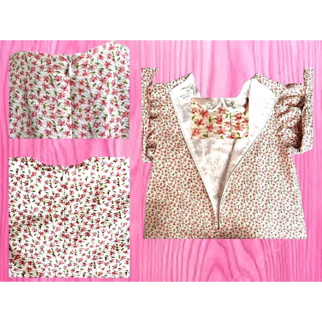 Other Hyacinth House Tuckernuck Floral Dress Small Puff Sleeves Cl Size S / US 4 / IT 40 - 10 Thumbnail