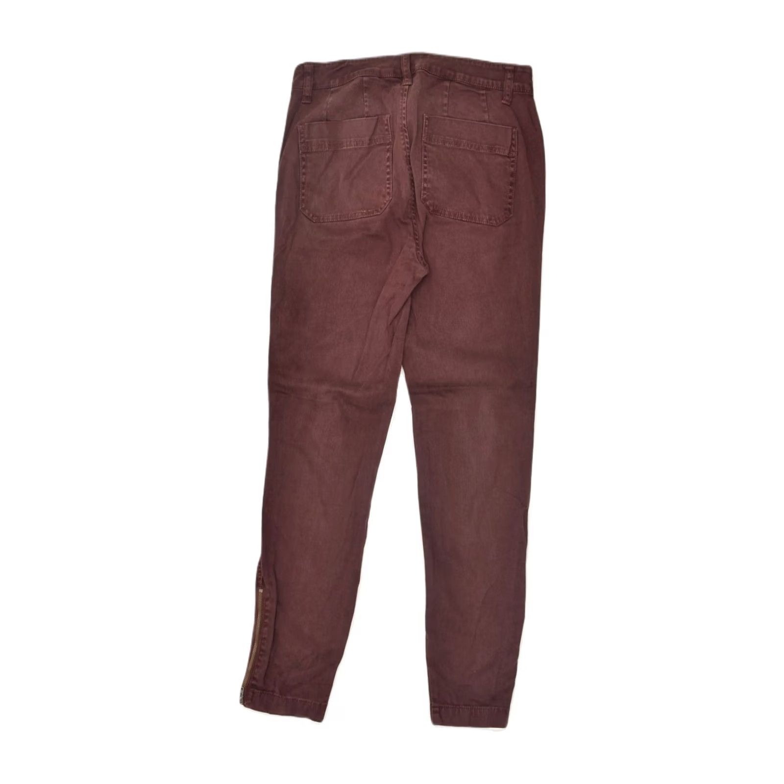 J.Crew J. CREW Womens Slim Chino Trousers Brown Cotton W27 L27 Size 27" / US 4 / IT 40 - 2 Thumbnail