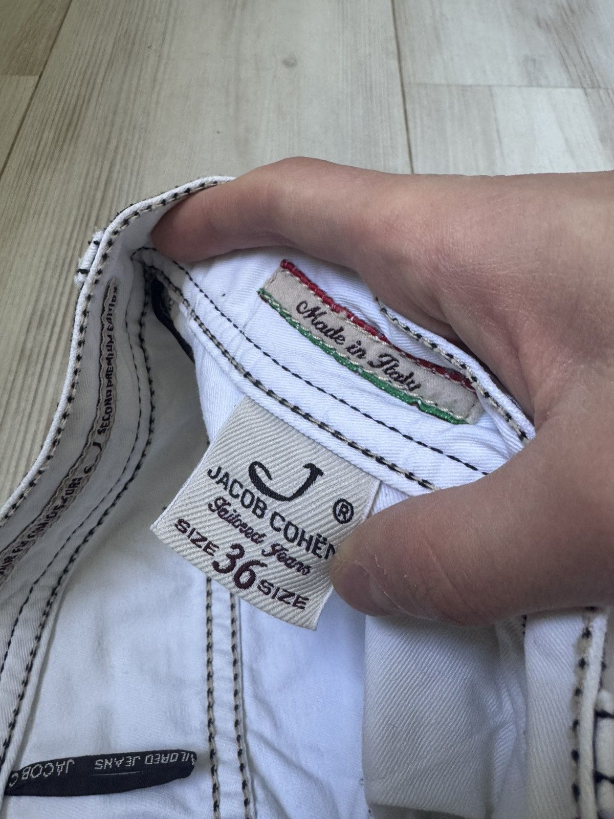 Designer × Jacob Cohen Jacob Cohen denim white jeans made in Italy Luxury designer Size US 36 / EU 52 - 9 Thumbnail
