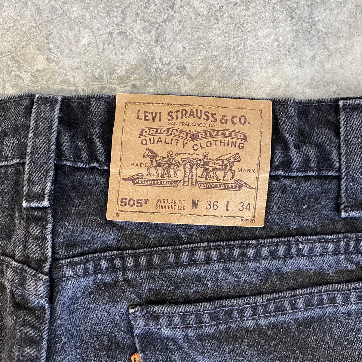 Levi's × Vintage Vintage 90’s Levis 505 Orange Tab Straight Leg Jeans Size US 35 - 18 Thumbnail