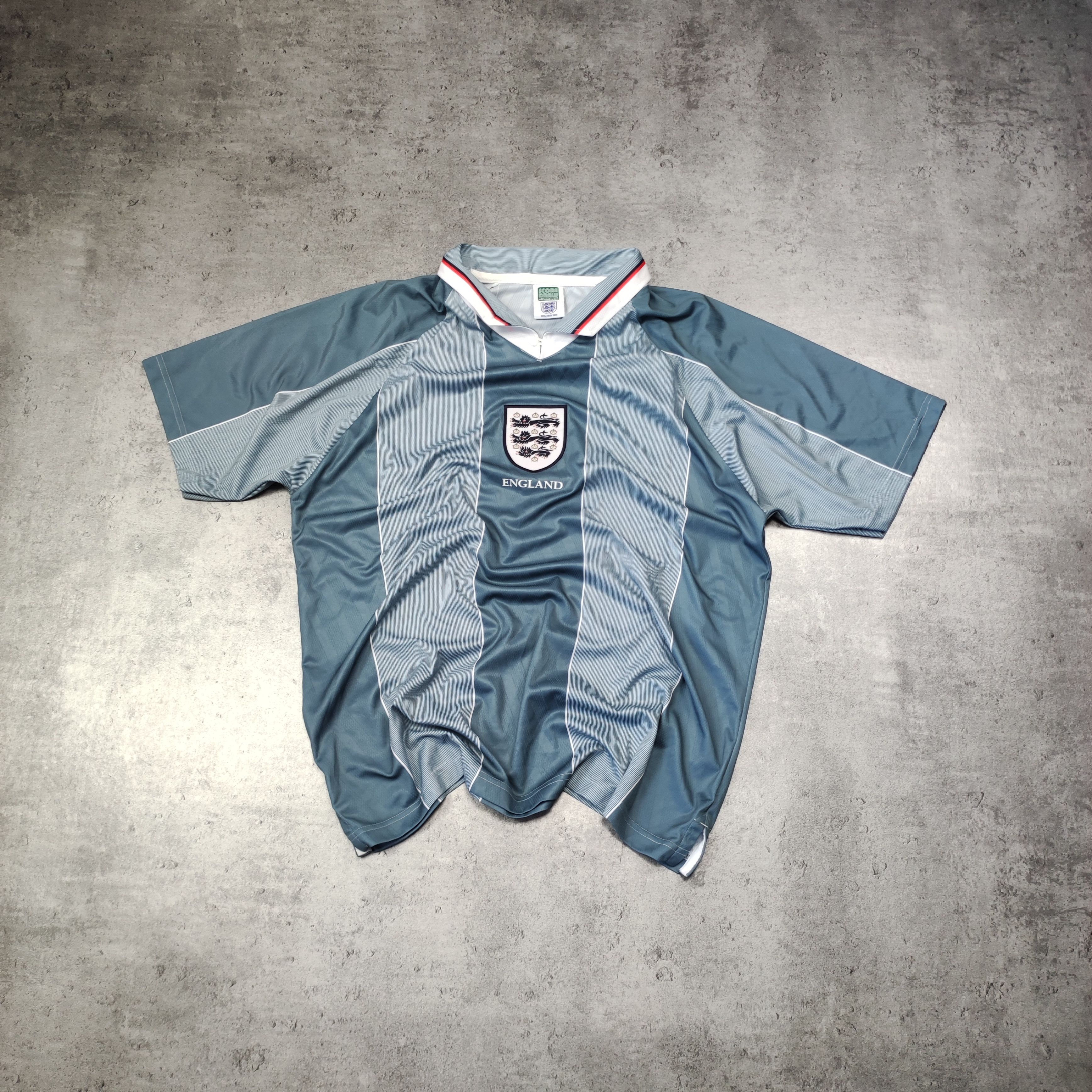 Vintage RARE Score Draw 1996 England Football National Team Jersey Size US XL / EU 56 / 4 - 1 Thumbnail