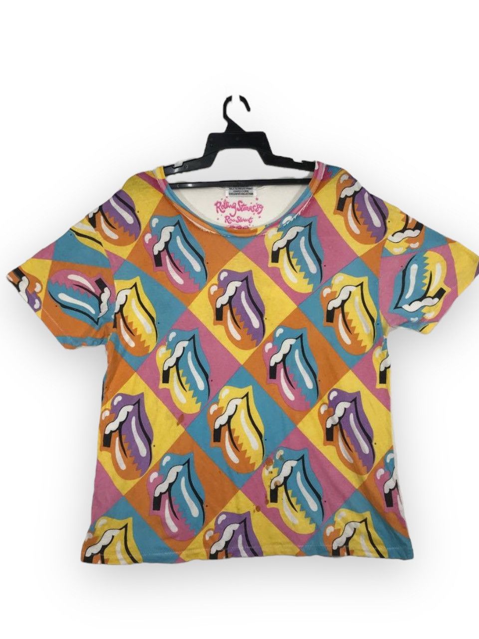 image of Band Tees Collaboration Rna With Rolling Stones Exclusive Collection in White, Men's (Size Large)