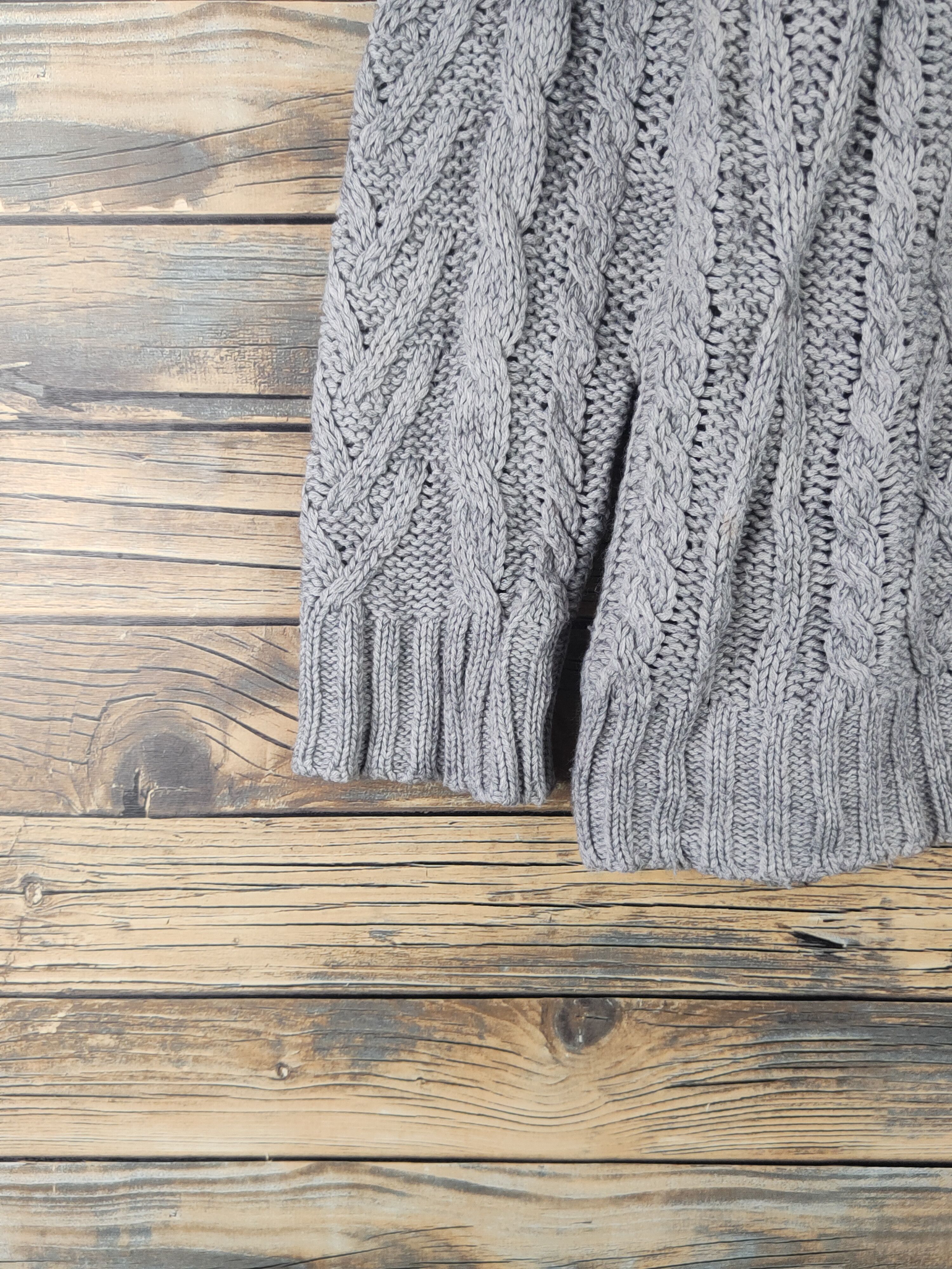 Vintage DL Back Number Gray Knitwear Sweatshirts #1617 Size L / US 10 / IT 46 - 4 Thumbnail