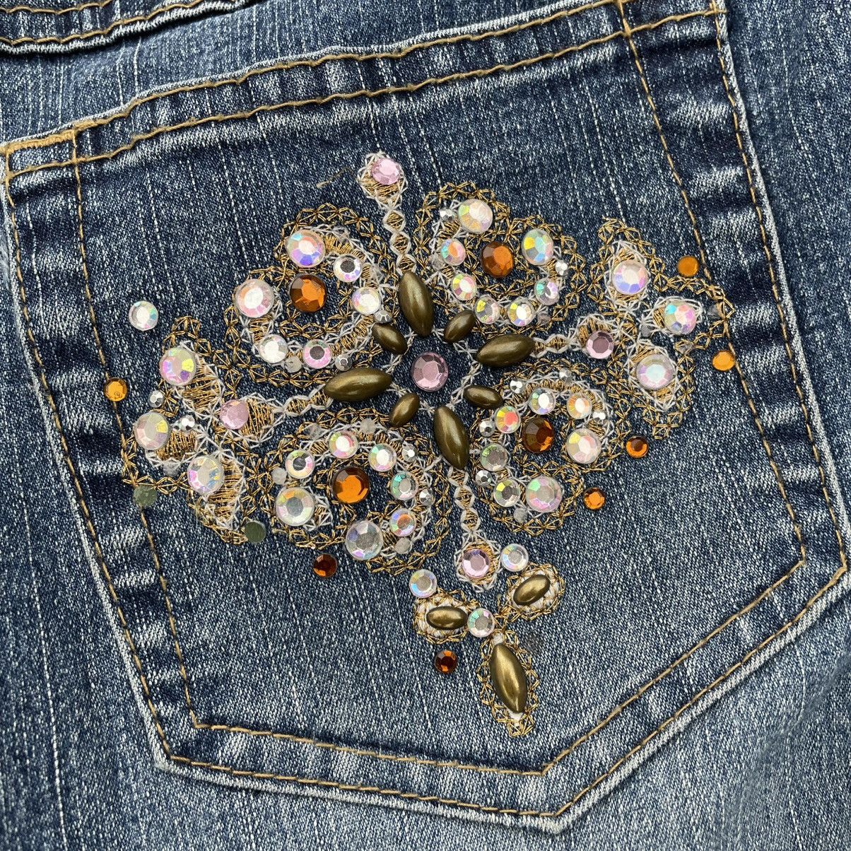 Sol Angeles Vintage Women’s Flared Jeans Angeles Size 9 Crazy 00s USA Size 30" / US 8 / IT 44 - 12 Thumbnail