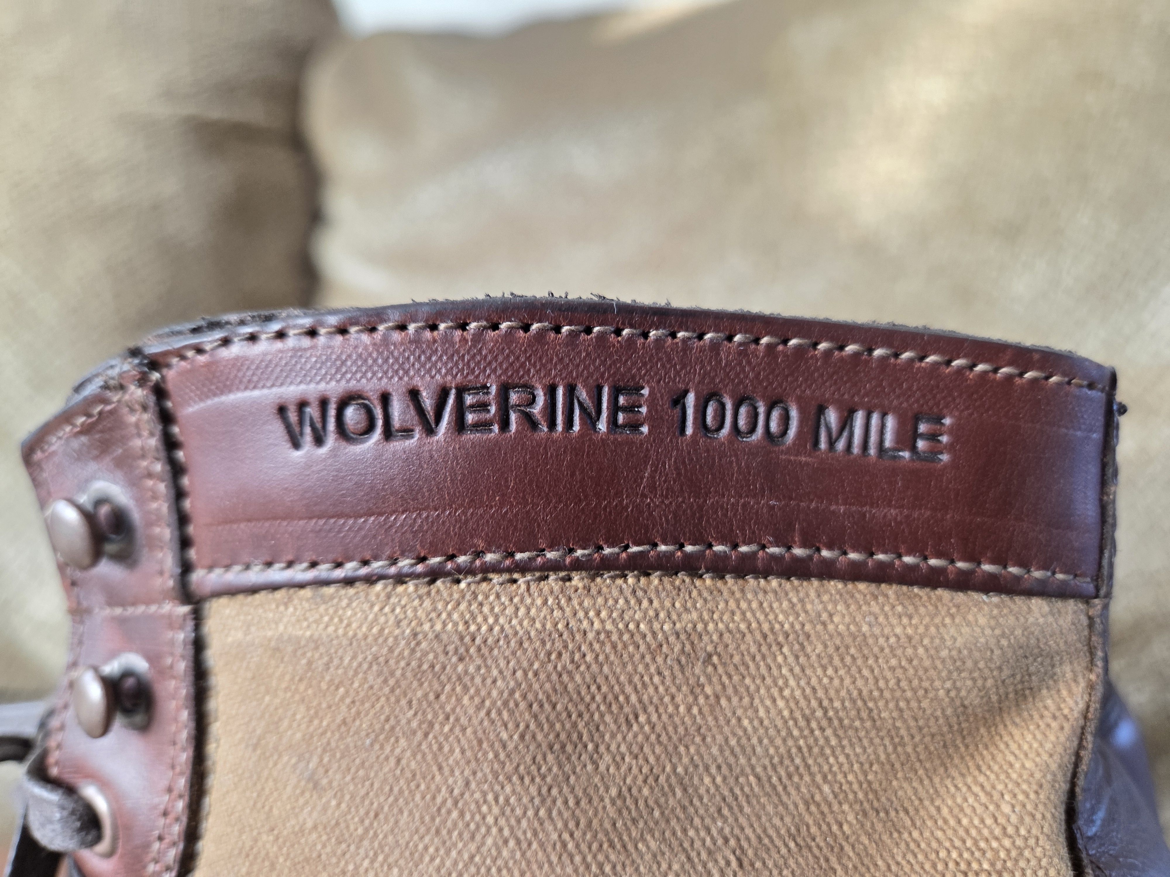 Wolverine Wolverine 1000 Mile Boots Leather/Canvas Size 12 Brand New Size US 12 / EU 45 - 3 Thumbnail