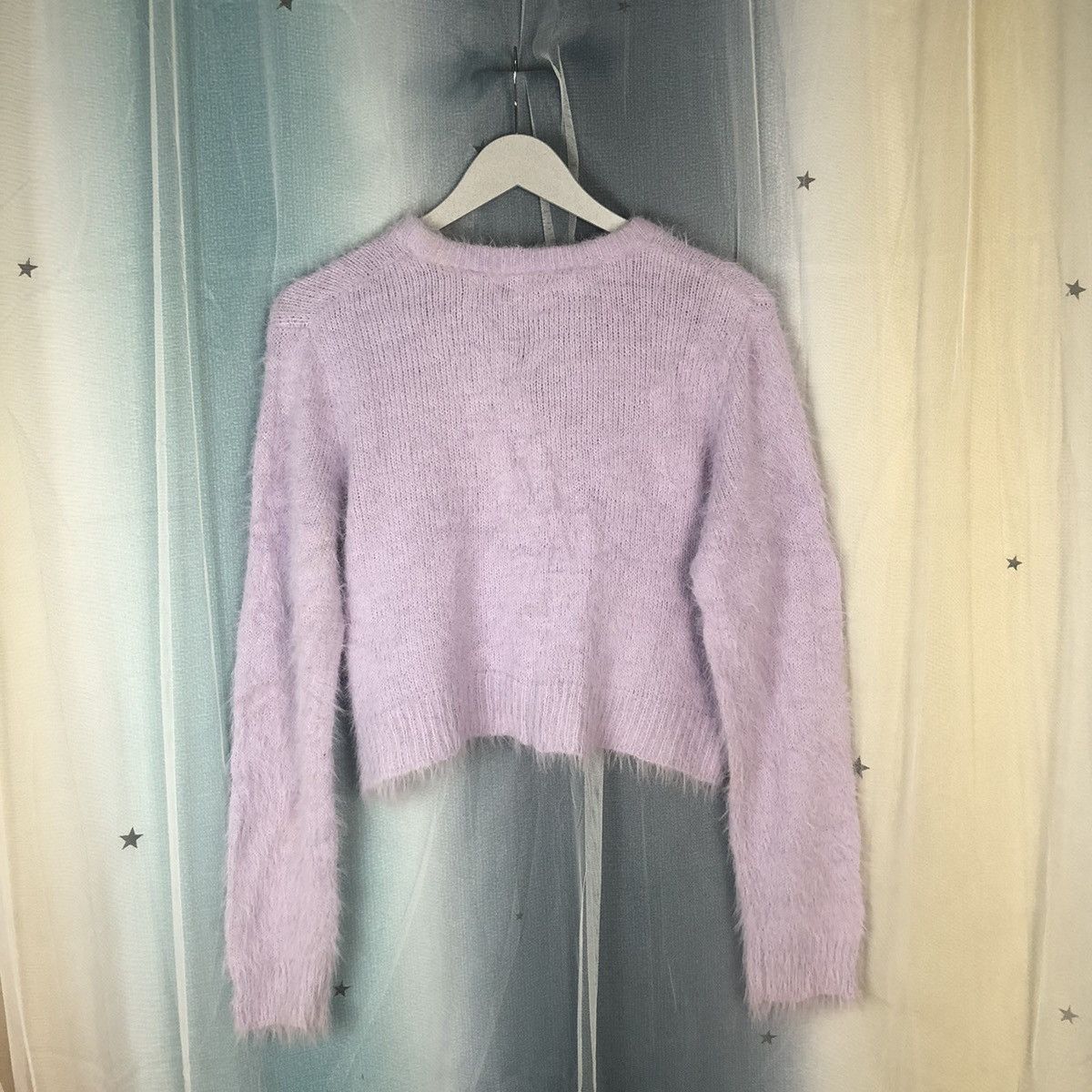 Aran Isles Knitwear × Homespun Knitwear × Japanese Brand Zootie Des Sucettes Purple Mohair Cardigan #908 Size M / US 6-8 / IT 42-44 - 12 Thumbnail