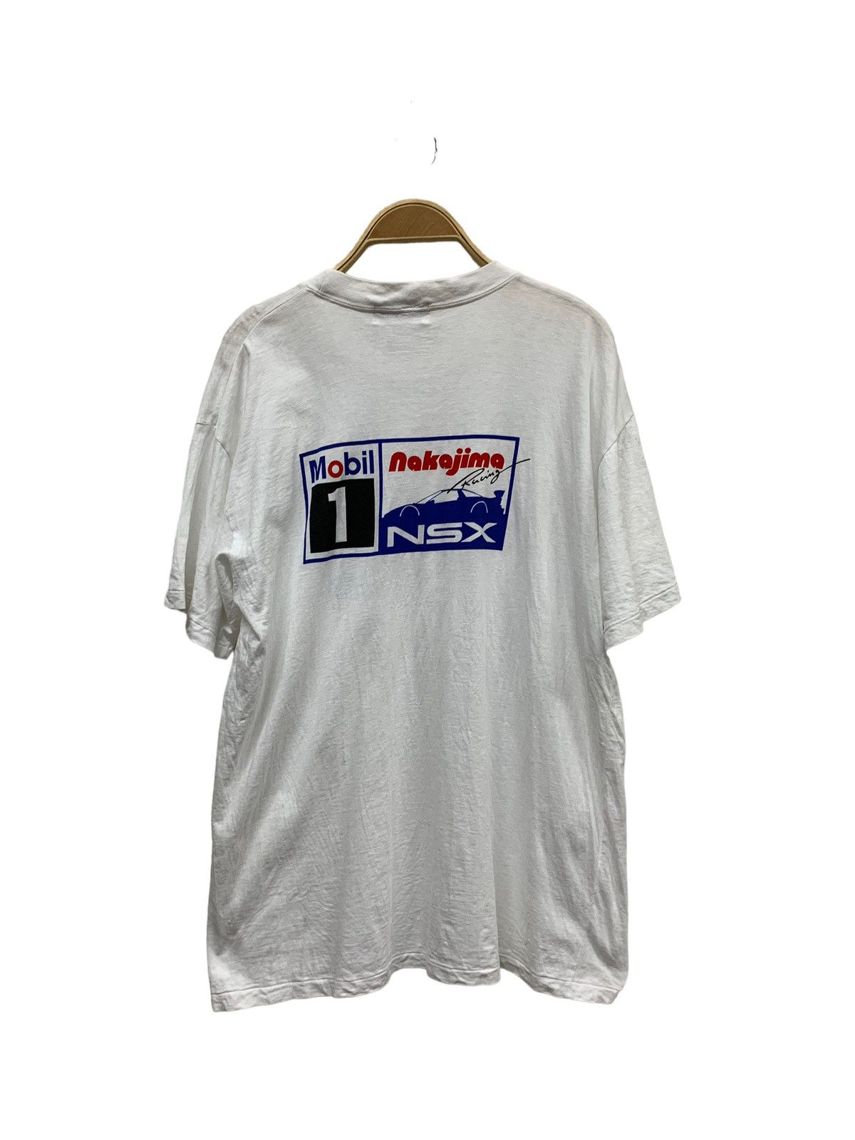 image of Racing x Vintage Mobil 1 Honda Nsx Nakajima in White, Men's (Size Medium)