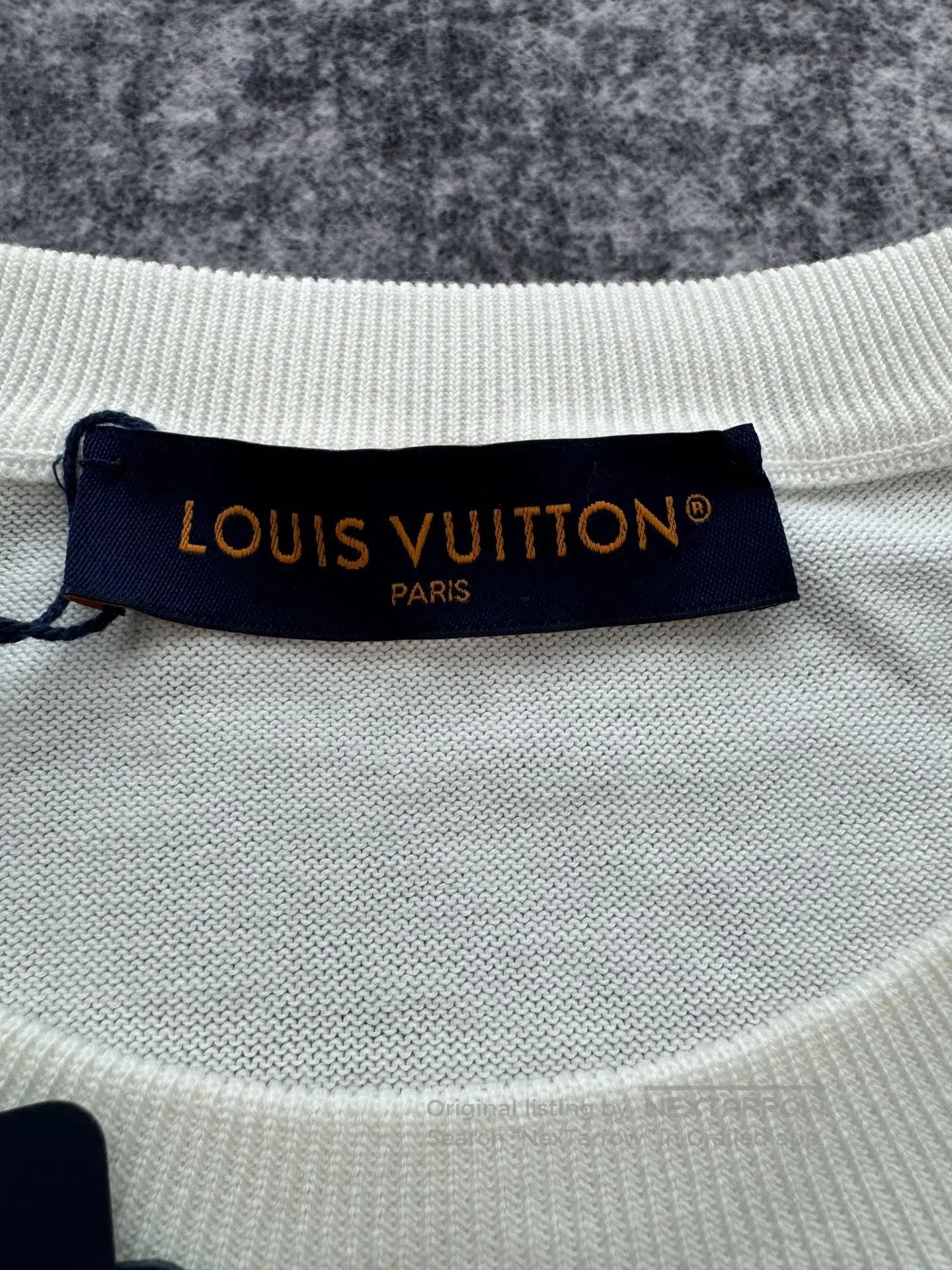 Louis Vuitton Louis Vuitton White Arm All-Over Embossed Print Knit Short Size US XL / EU 56 / 4 - 3 Thumbnail