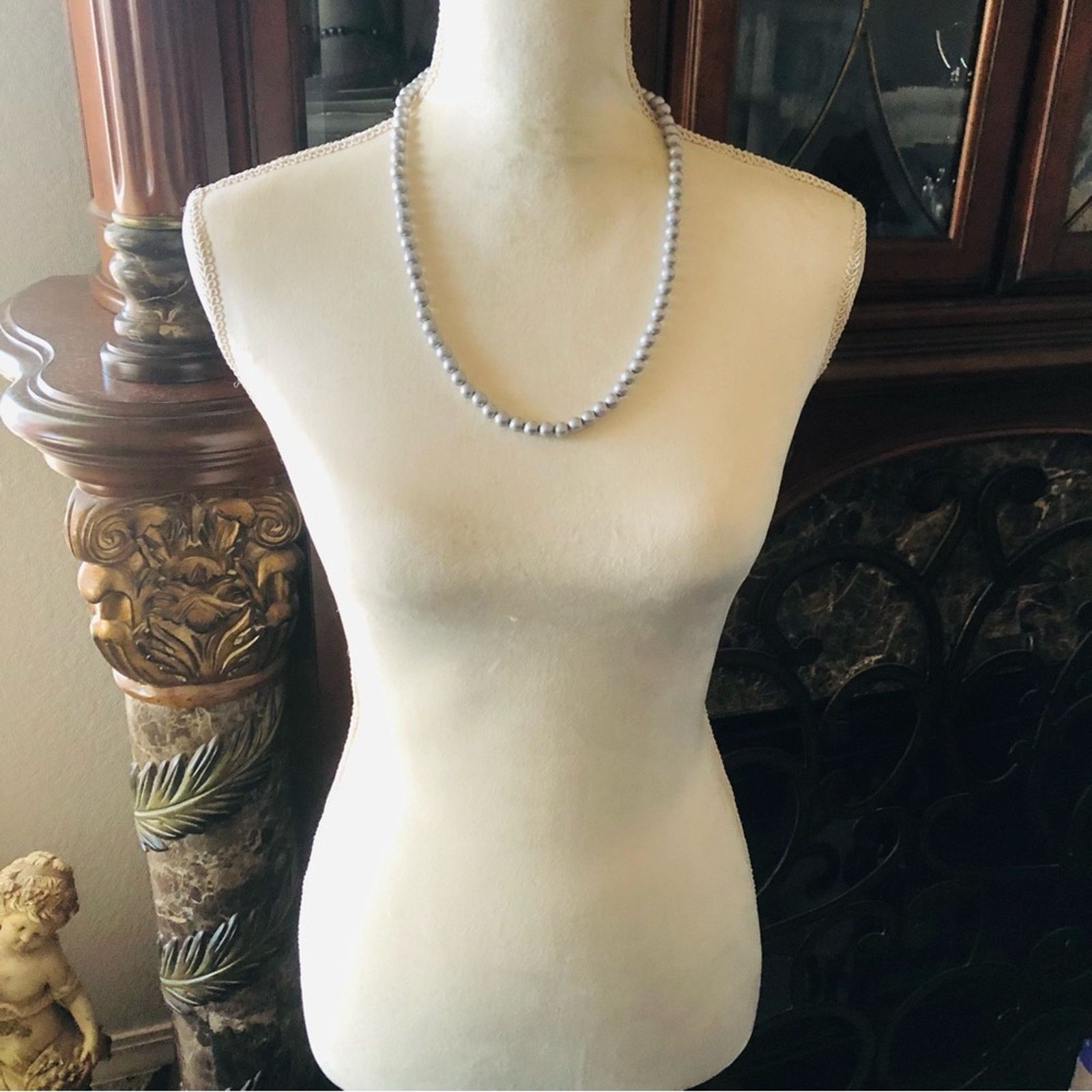 Vintage Vintage 70s-80s silver gray pearl bead necklace Size ONE SIZE - 6 Thumbnail