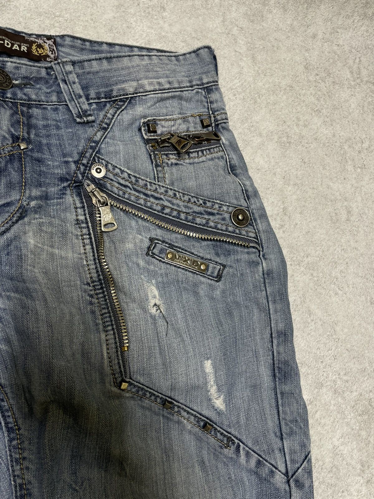 If Six Was Nine × Japanese Brand × Le Grande Bleu (L.G.B.) Y2K Distress Cuffs Denim IFSIXWASNINE Style Size US 33 - 5 Thumbnail