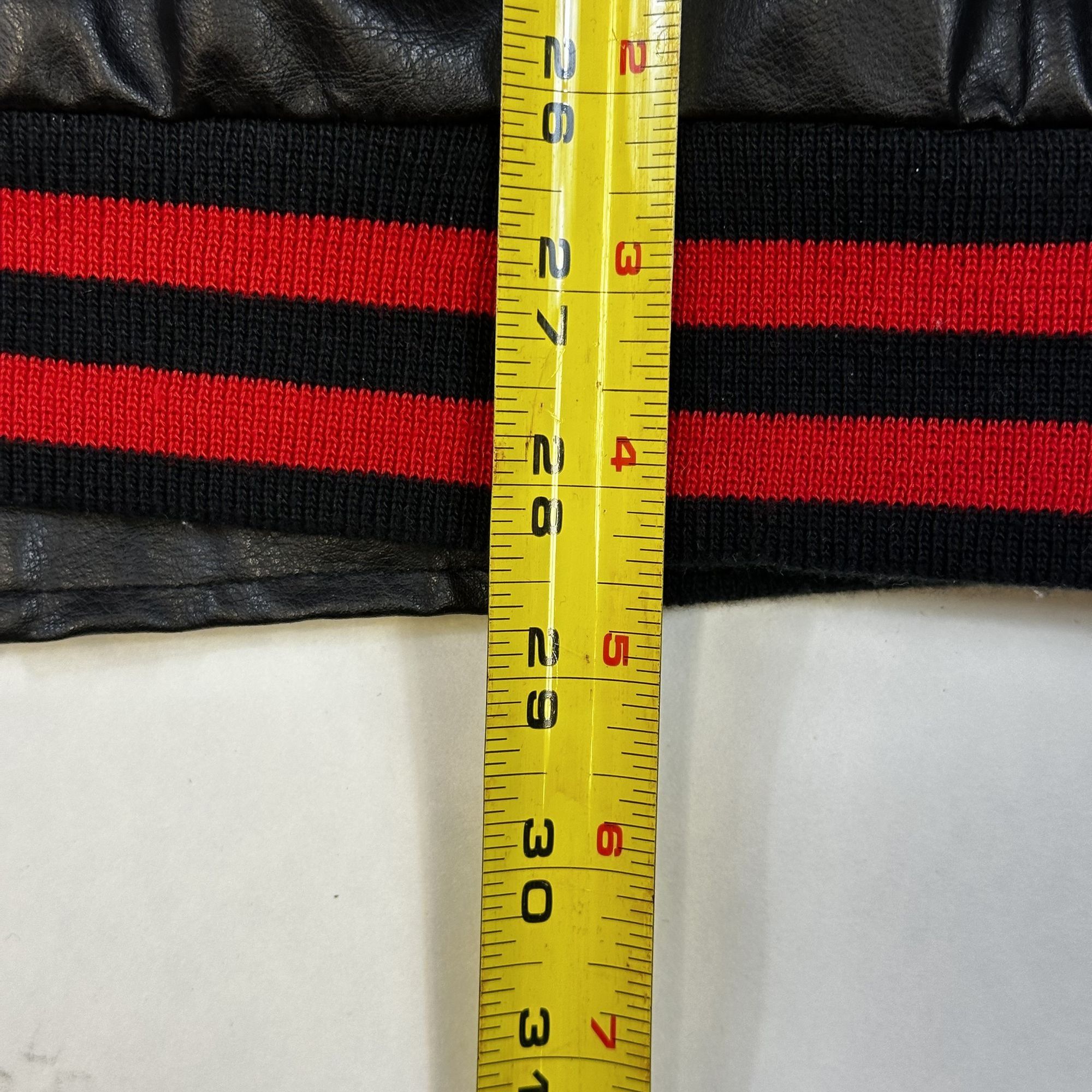 Vintage Steve & Barrys XXL Ohio State Buckeyes Jacket Black/Red Faux Size US XXL / EU 58 / 5 - 5 Thumbnail