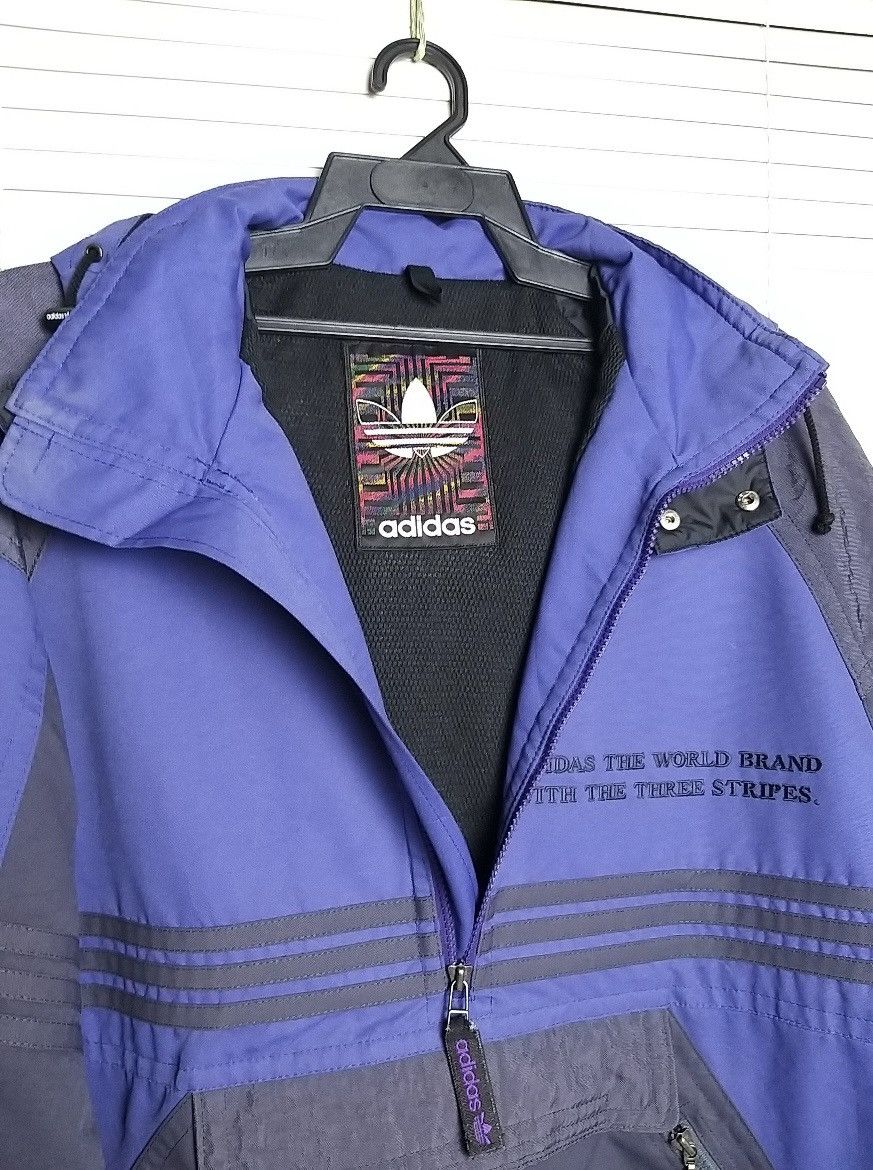 Adidas VINTAGE 90'S ADIDAS TREFOIL HOODIES 1/2 ZIPPER JACKET Size US XL / EU 56 / 4 - 10 Thumbnail