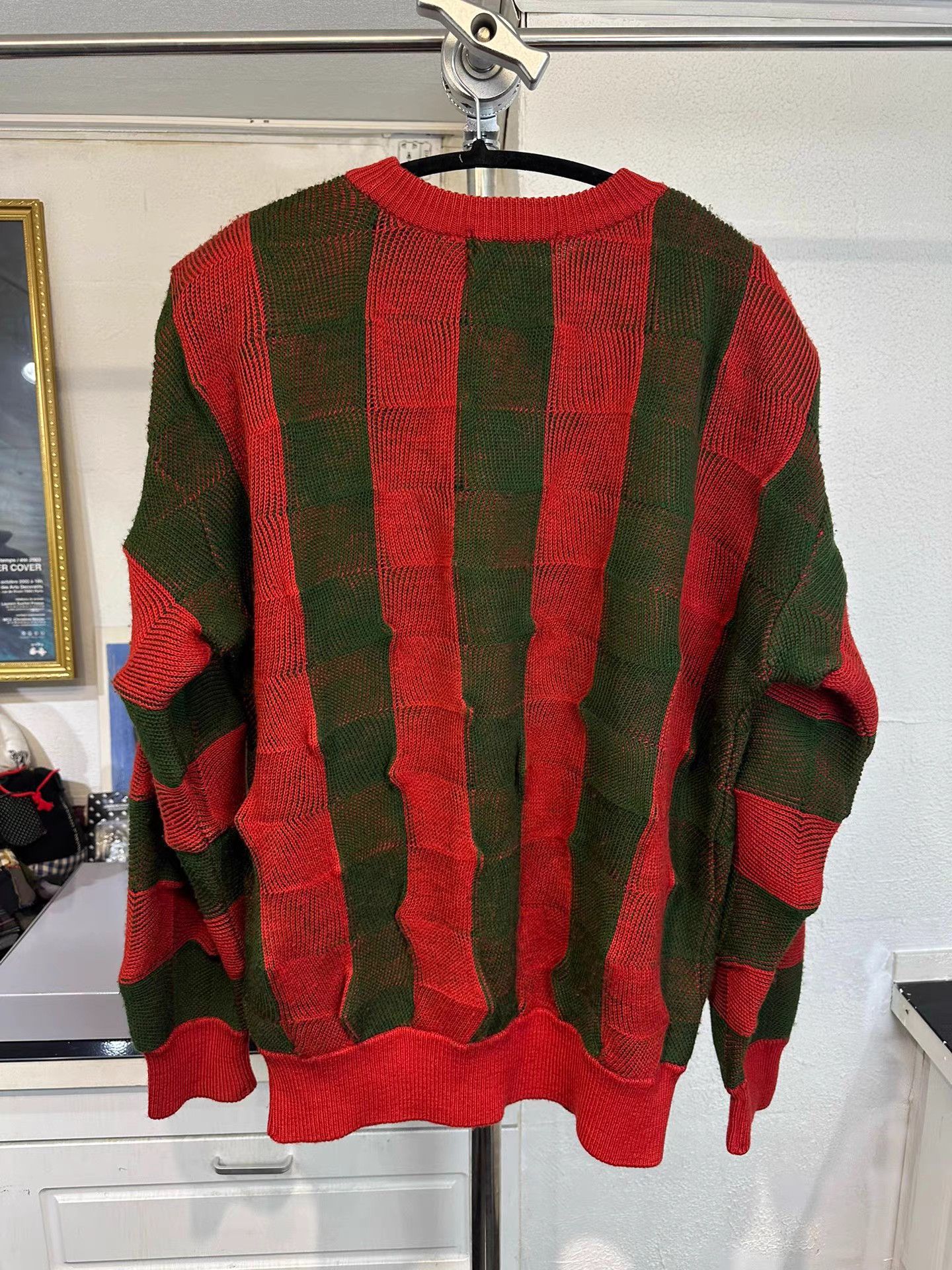 Issey Miyake Issey Miyake 80S Watermelon Color Popcorn Knit Sweater K20 Size US L / EU 52-54 / 3 - 5 Thumbnail