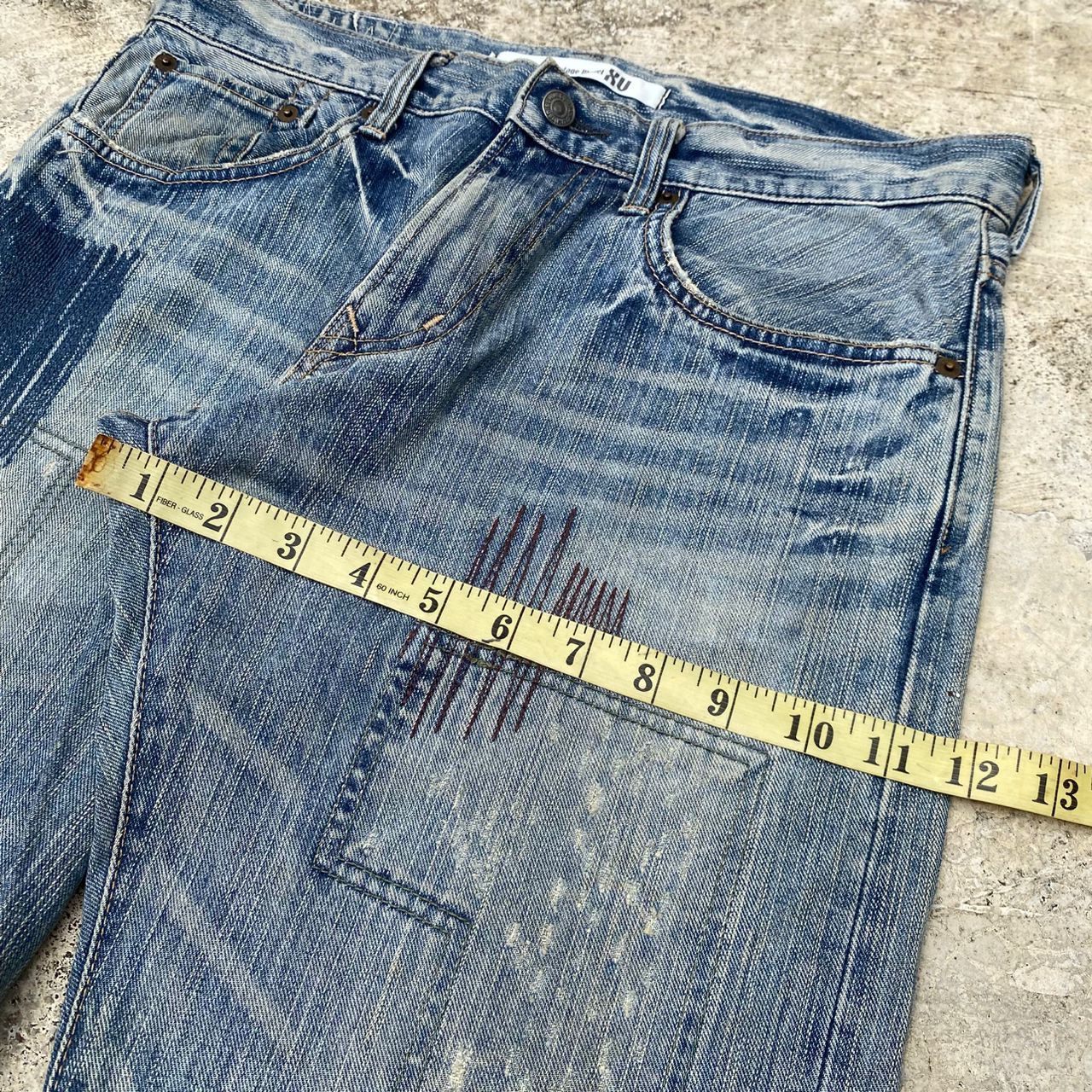 Edwin Vintage Exclusive Model XU Edwin Patchwork Denim Size US 31 - 7 Thumbnail