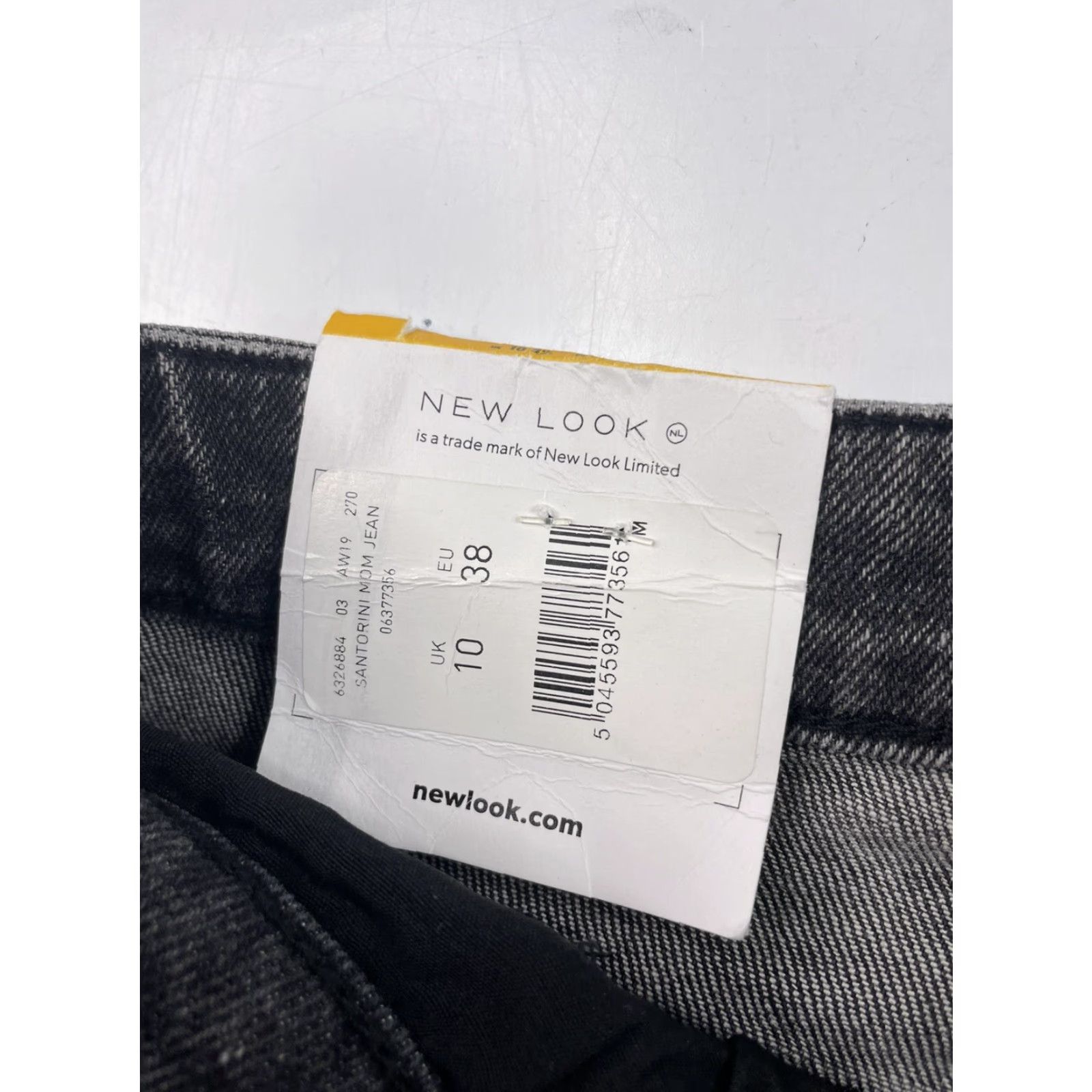 Vintage NWT New Look TORI Womens Santorini Mom Jeans Black Washed Size 6 Size 28" / US 6 / IT 42 - 5 Thumbnail