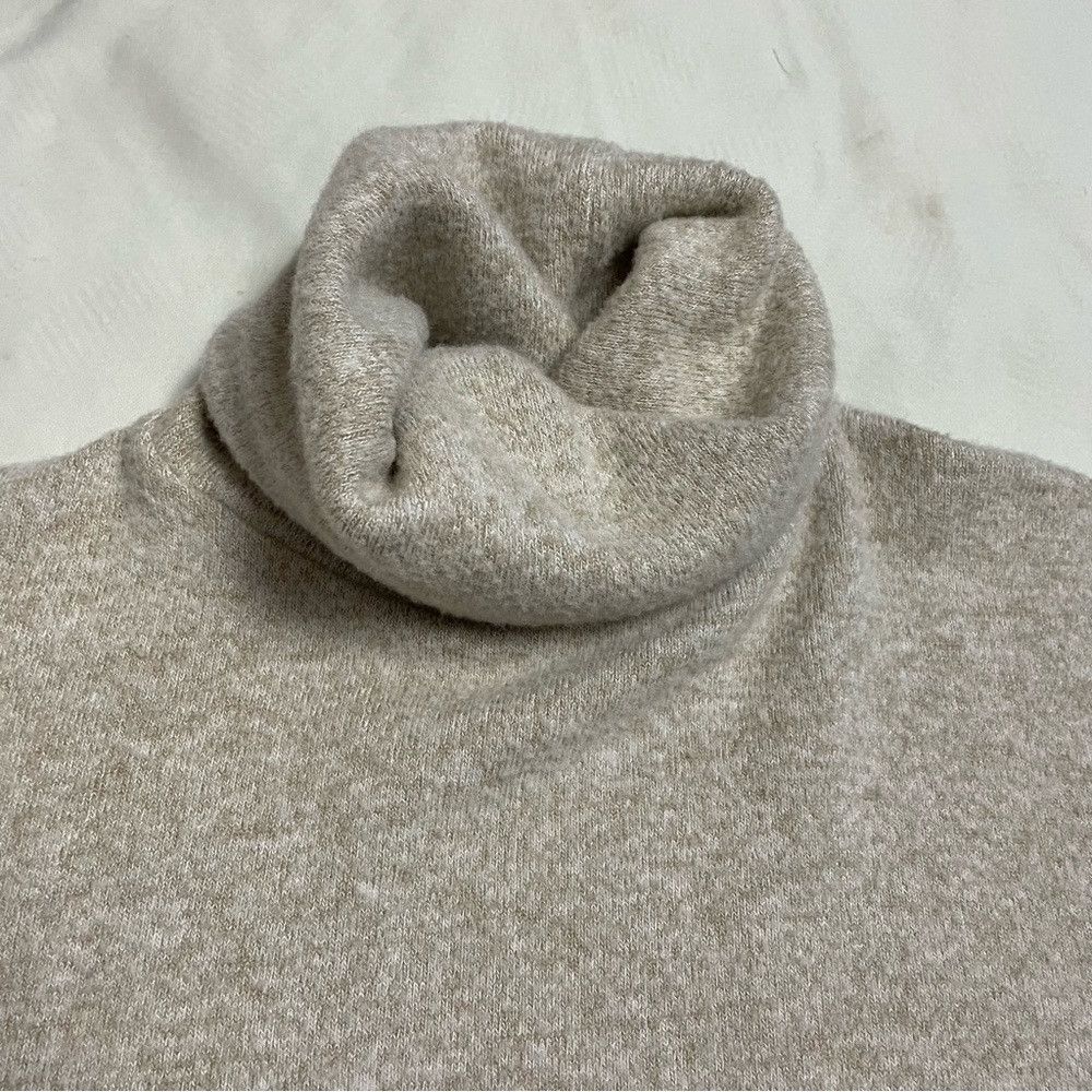 Zara Zara Trafaluc Beige Soft Touch High Neck Sweater Dress Size Size S / US 4 / IT 40 - 6 Thumbnail
