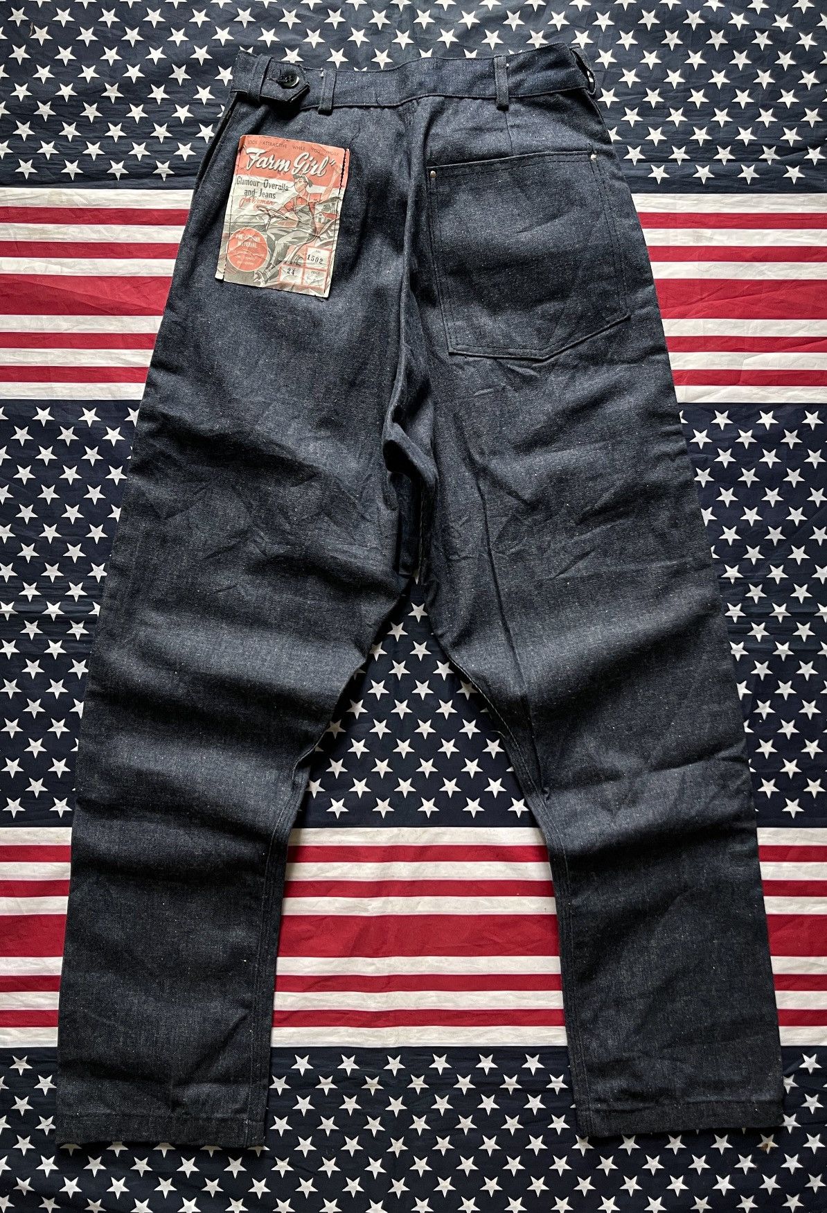 Vintage Vintage 1950s Denim Pant Size 24" / US 00 / IT 34 - 2 Thumbnail