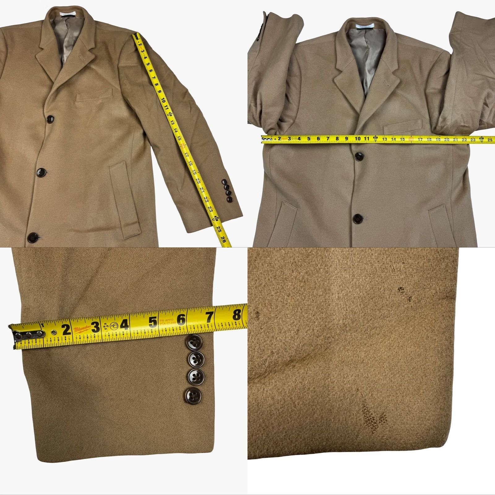 Ralph Lauren VINTAGE? No — Ralph Lauren Men’s Wool Blend Trench Overcoat Brown 42R Coat Size US XS / EU 42 / 0 - 8 Thumbnail