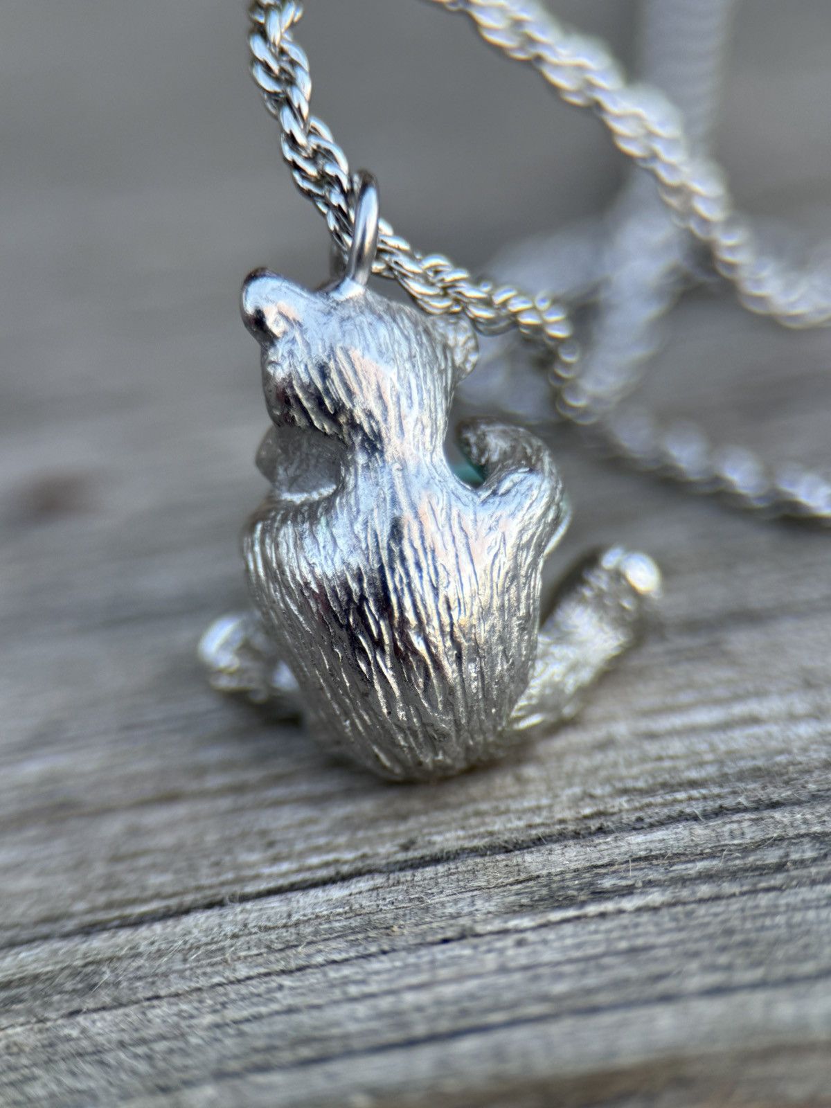 Vivienne Westwood Vivienne Westwood Orb Teddy Bear Pendant Necklace In Silver Size ONE SIZE - 4 Thumbnail