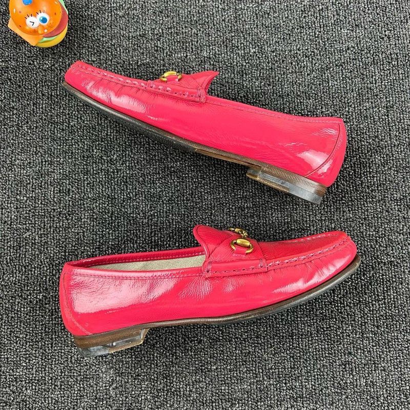 Gucci Gucci Leather Slip-On Loafers for Women -2508 Size US 6 / IT 36 - 4 Thumbnail