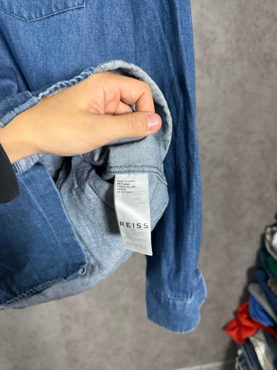 Reiss Reiss designer denim shirt Size US L / EU 52-54 / 3 - 4 Thumbnail