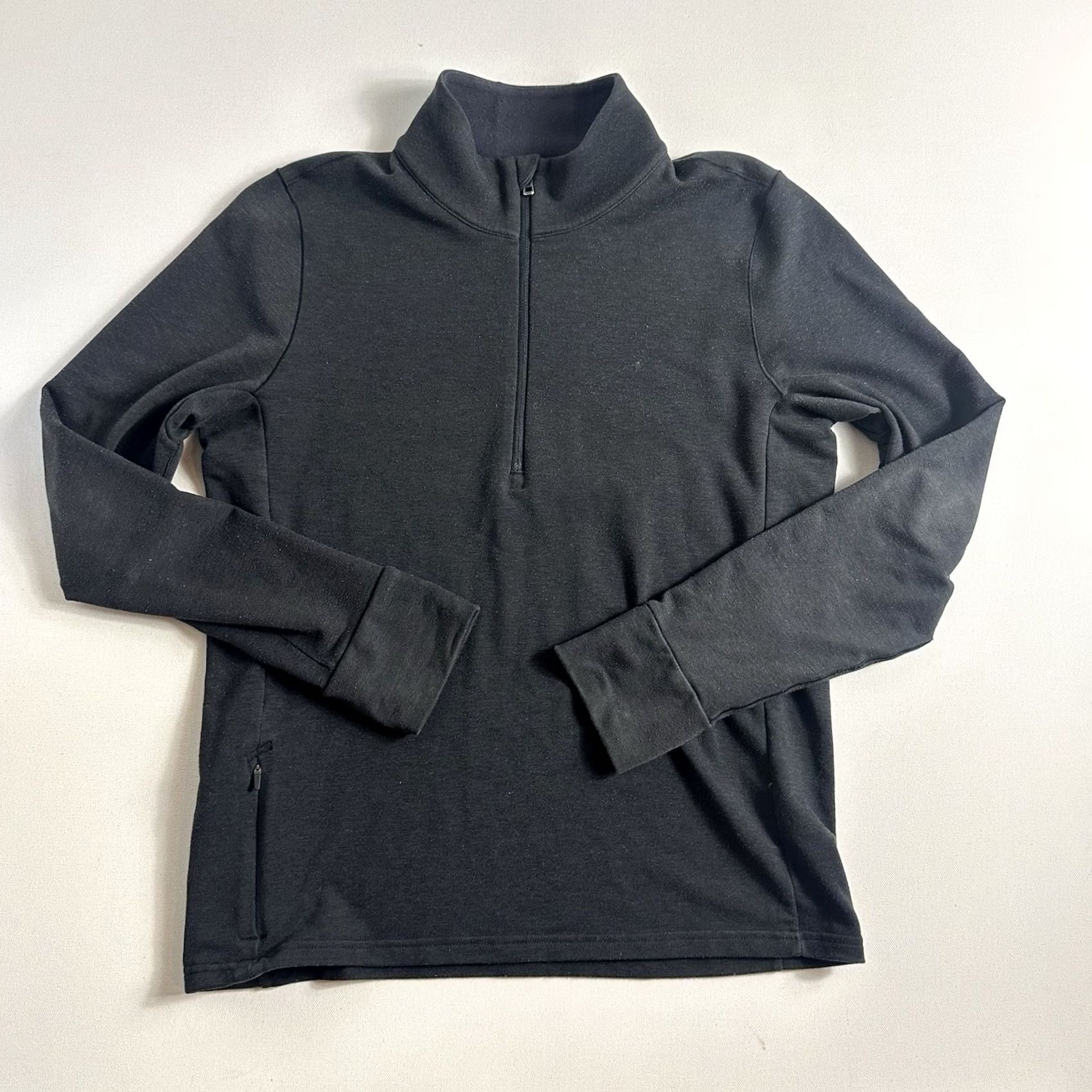 Prana Prana Sweatshirt Pullover Women XS Gray Thumb Holes 1/4 Zip Pockets Athleisure Pullover Size XS Women Size XS / US 0-2 / IT 36-38 - 2 Thumbnail