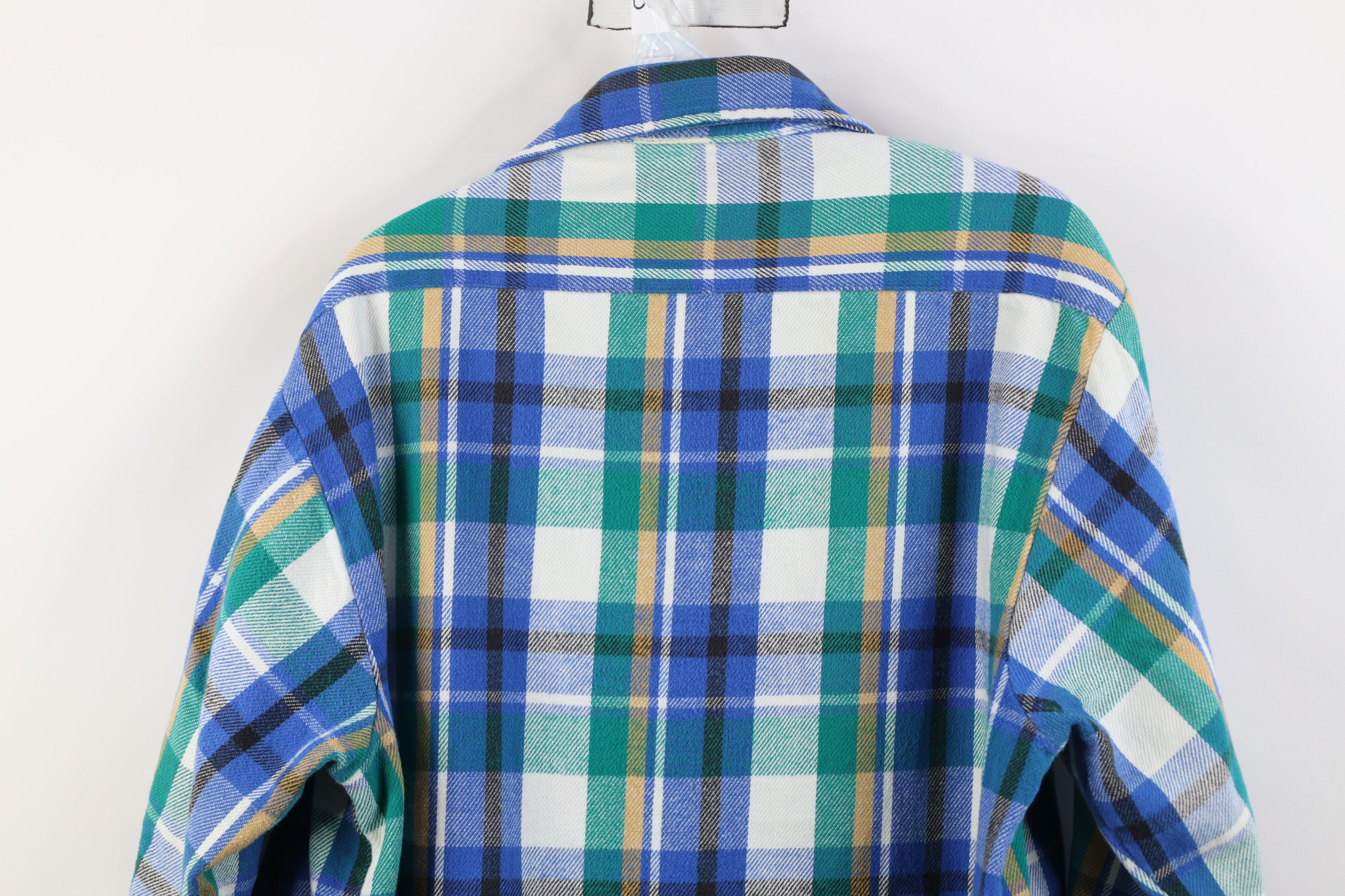 FiveBrother Vintage 90s Five Brother Heavy Flannel Button Shirt USA Size US L / EU 52-54 / 3 - 11 Thumbnail