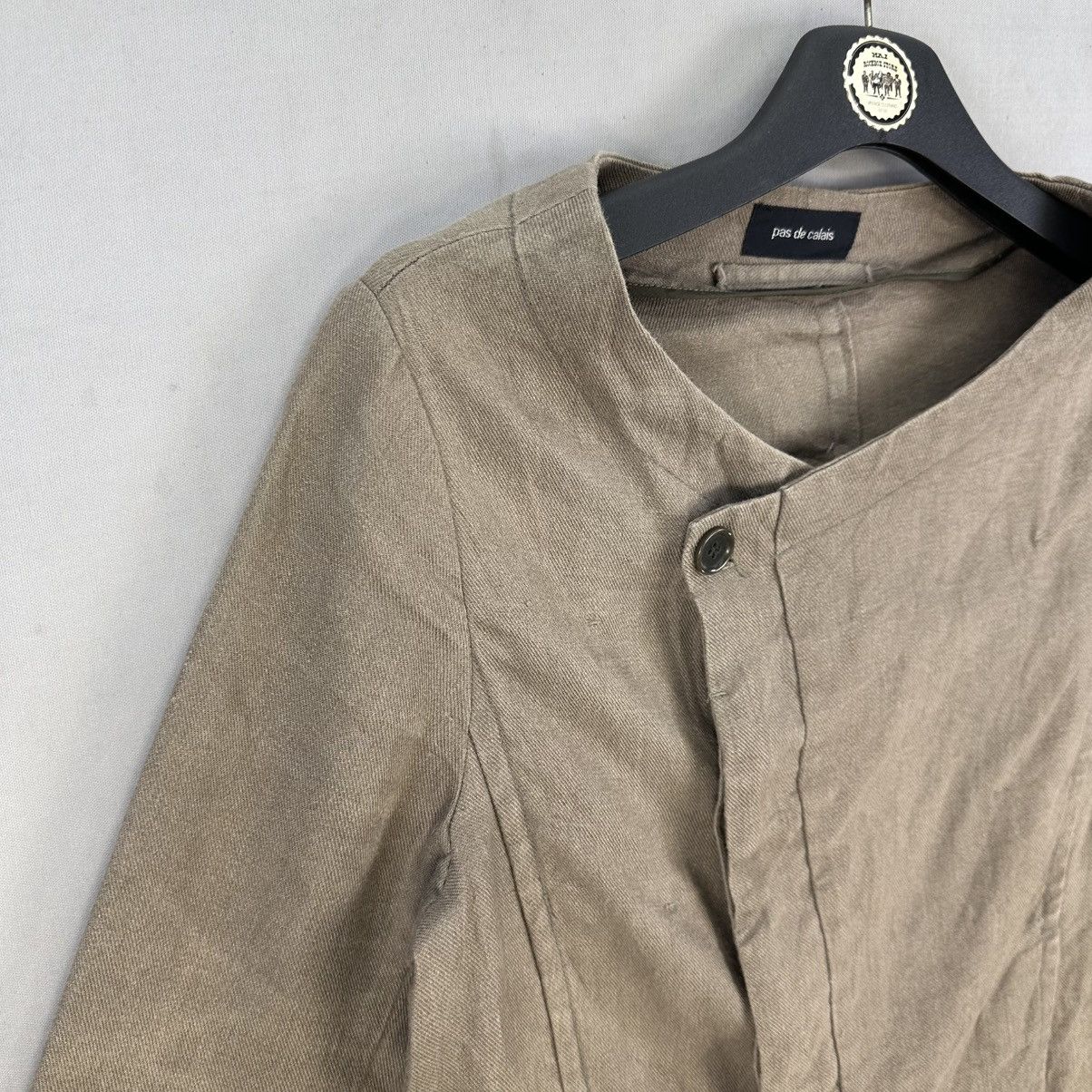 Pas de Calais Pas de Calais 100% Linen Asymmetric Japanese Designer Size S / US 4 / IT 40 - 2 Thumbnail