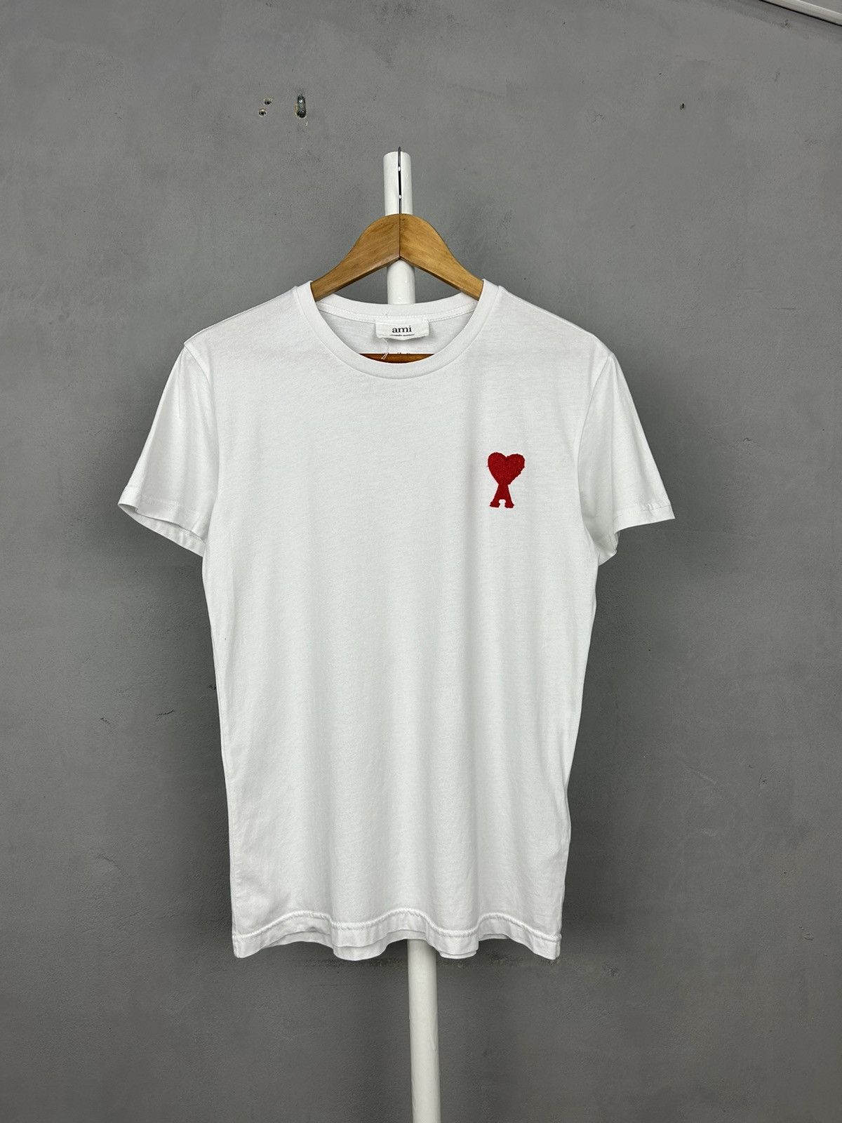 AMI AMI Paris White T-Shirt Logo Size S Size US S / EU 44-46 / 1 - 1 Thumbnail