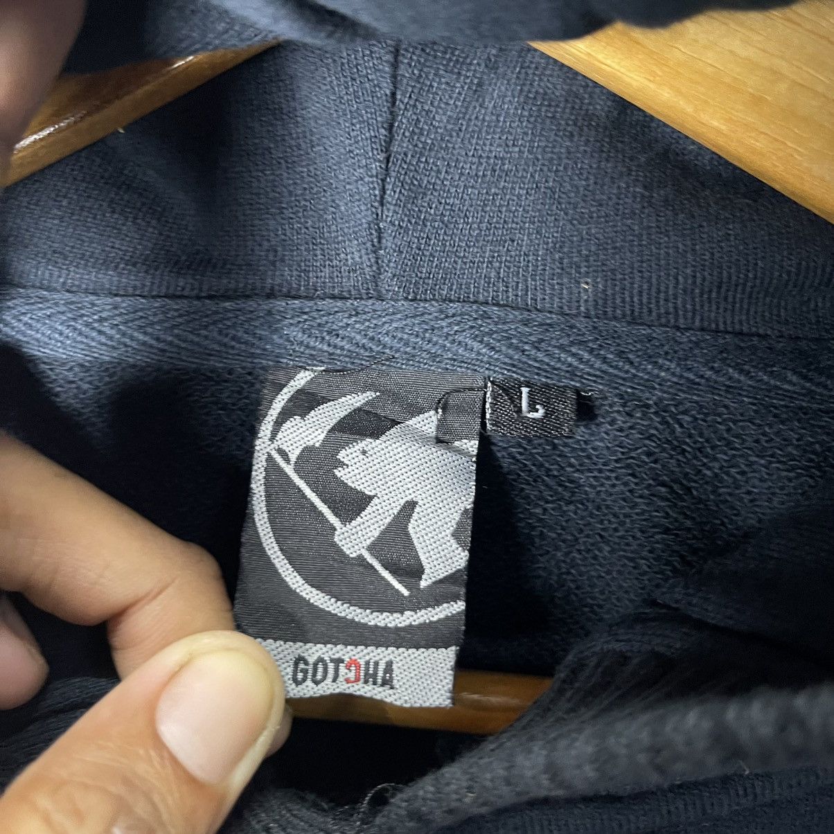 Gotcha Vintage GOTCHA Surf Hoodie Black Graphic Logo Size L Size US M / EU 48-50 / 2 - 11 Thumbnail