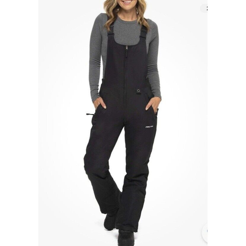Arctix Ski Overalls Womens Black Essentials Insulated Short