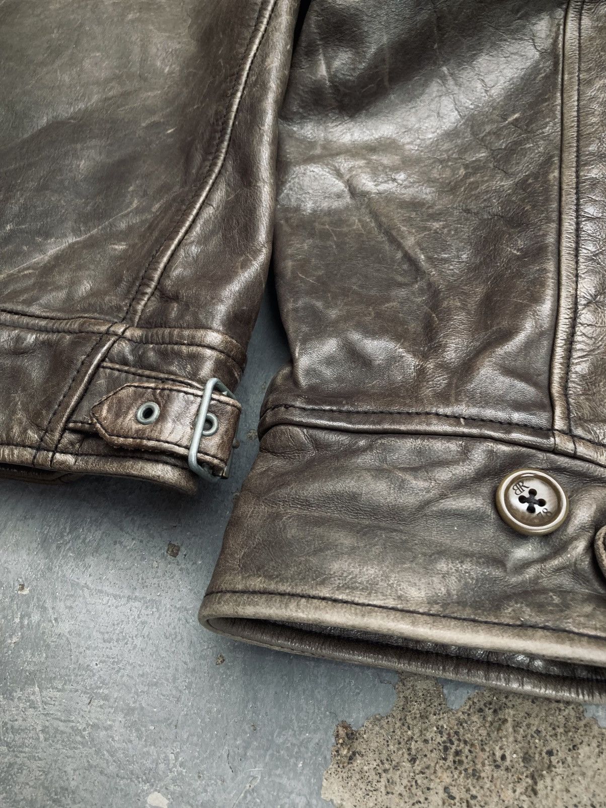 Banana Republic Vintage Banana Republic Leather Flight Jacket Size US S / EU 44-46 / 1 - 13 Thumbnail