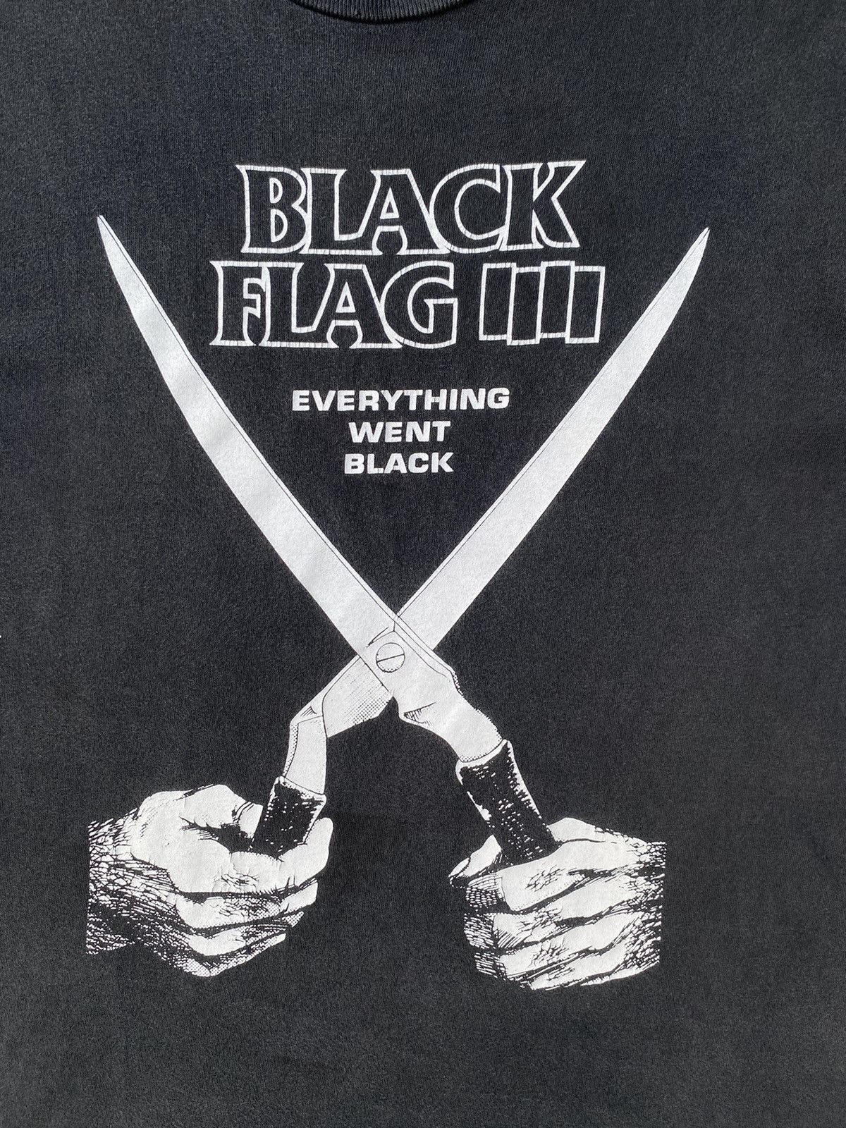 Band Tees Vintage 90s Black Flag “Everything Went Black” Band Tees Size US M / EU 48-50 / 2 - 3 Thumbnail