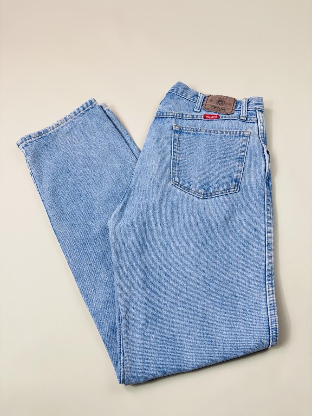 Wrangler Wrangler Vintage Light Wash Straight Leg Denim Jeans 36x3 Size US 36 / EU 52 - 1 Thumbnail