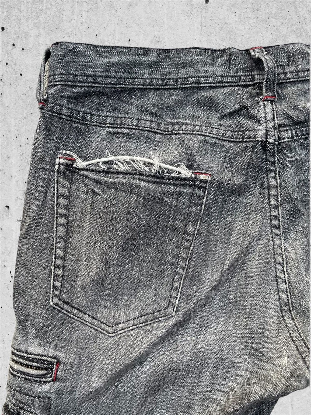 Designer × Jean 🔥 Difrrence Rupert Rusty Distressed Denim W35🔥 Size US 35 - 18 Thumbnail