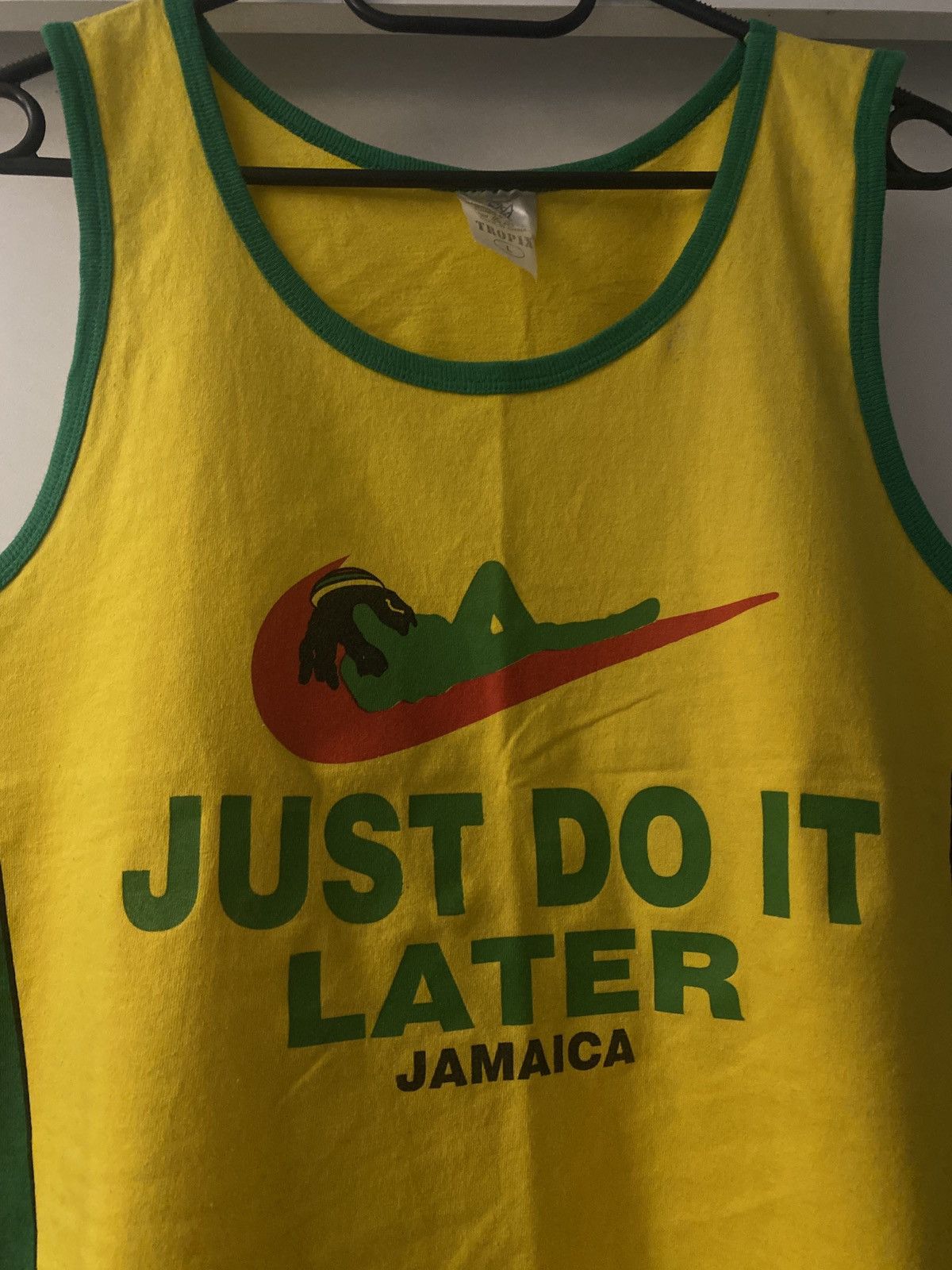 Vintage Vintage tank top humor just do it jamaica Size US L / EU 52-54 / 3 - 3 Thumbnail