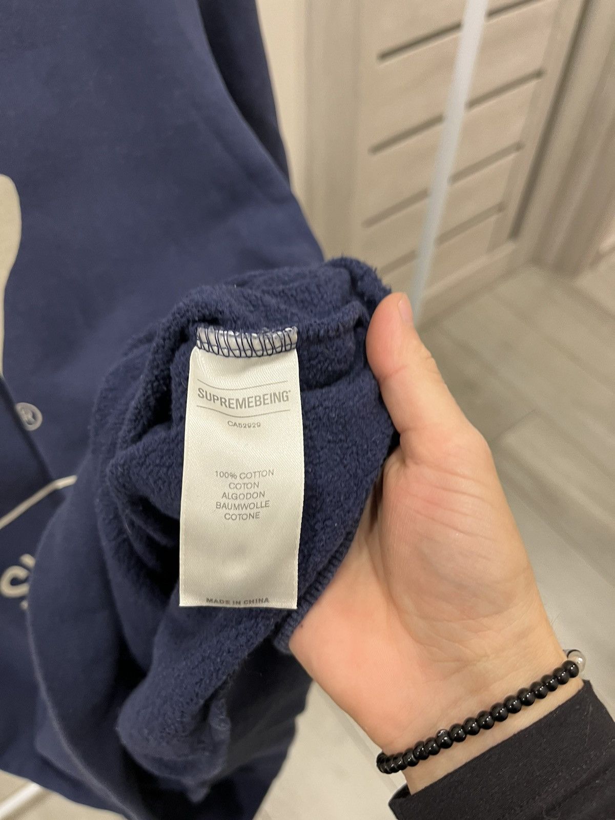 SUPREMEBEING Supremebeing Face Sweatshirt Blue Y2K Rare Size US L / EU 52-54 / 3 - 6 Thumbnail