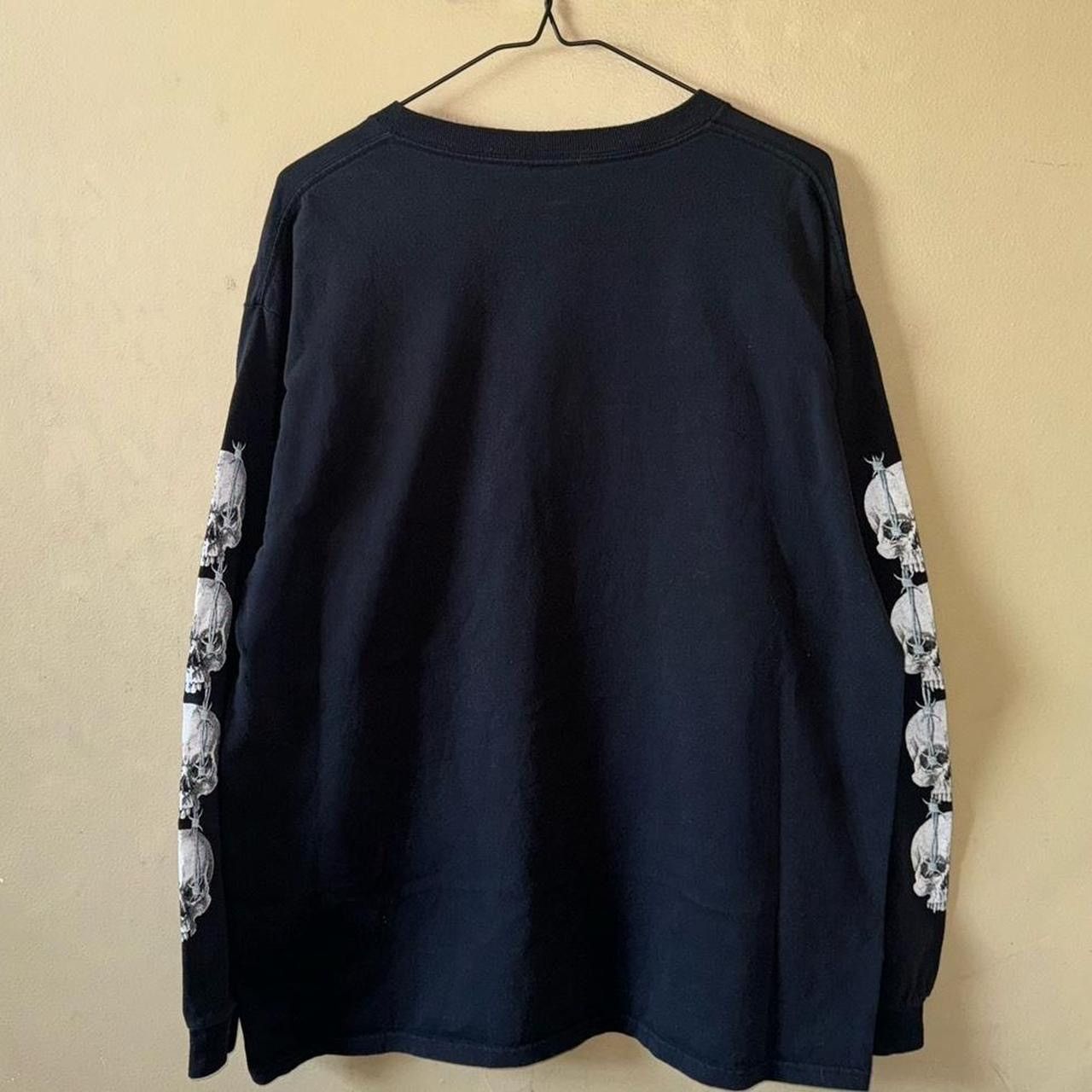 Vintage Vintage Y2K Dark Cyber Goth Skull Barbed Wire Longsleeve Tee Size US XL / EU 56 / 4 - 2 Thumbnail