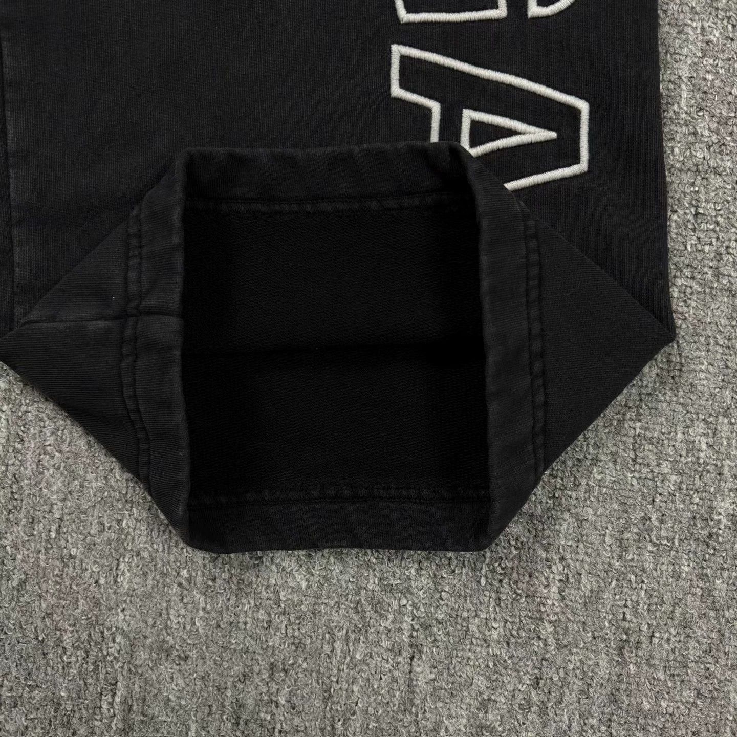 Balenciaga Balenciaga Black Distressed Logo Sweatpants Size 24" / US 00 / IT 34 - 6 Thumbnail