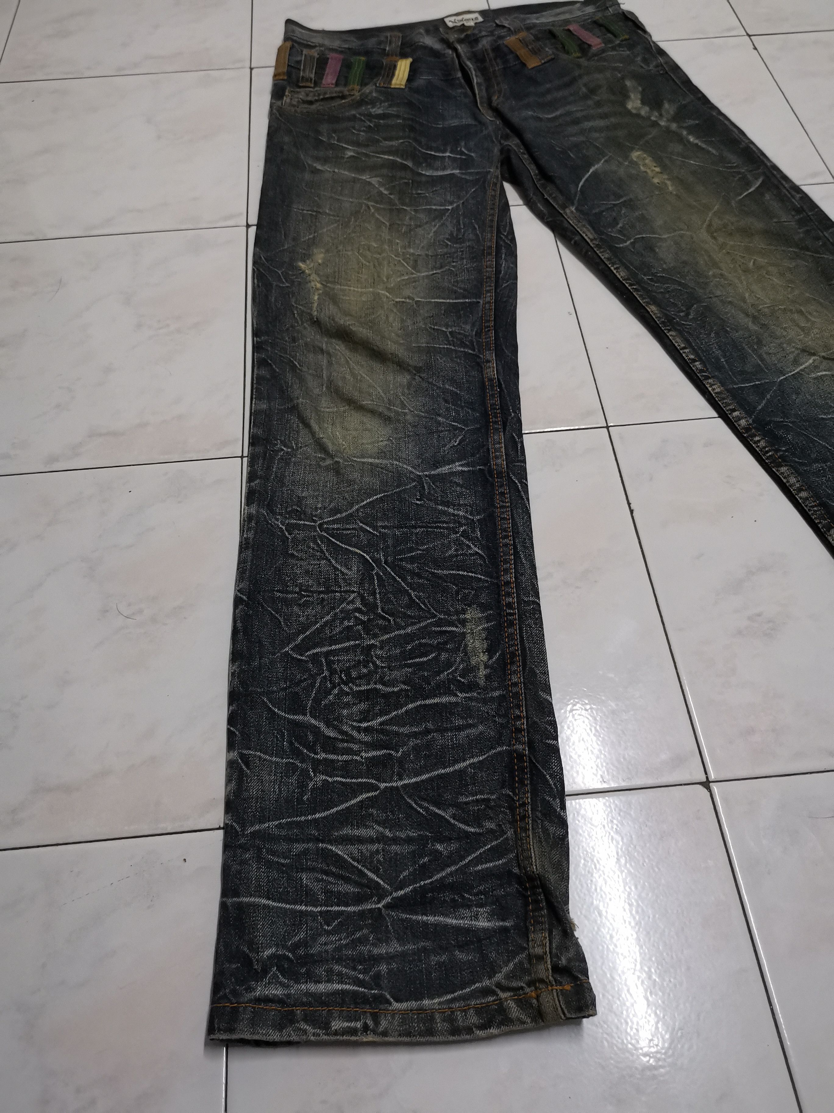 Tornado Mart Nylaus rare nice design double waist jeans Size US 32 / EU 48 - 10 Thumbnail