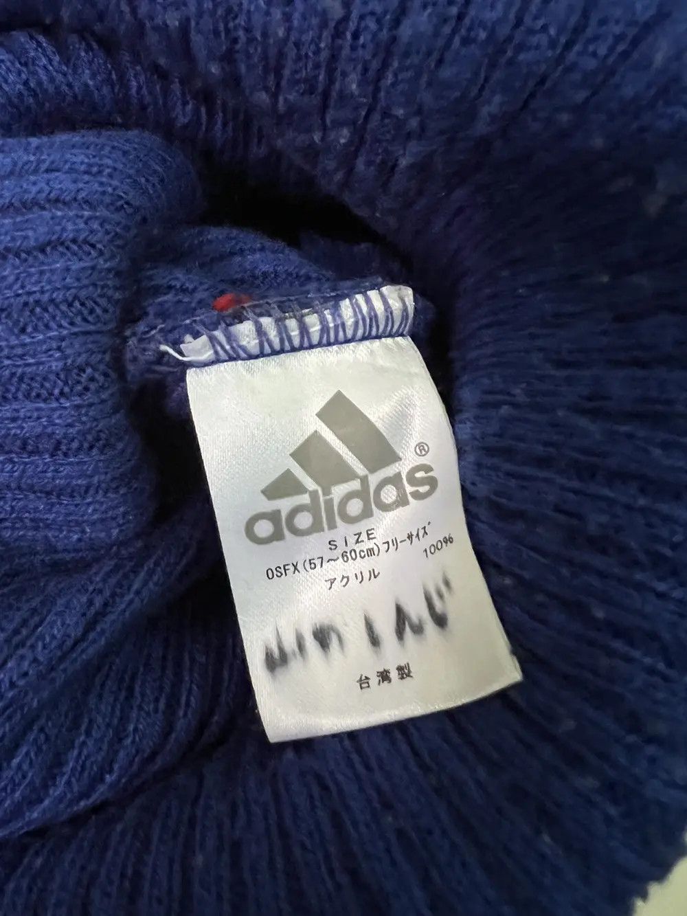Adidas × Vintage Vintage Adidas Spell Out Beanie Hat Size ONE SIZE - 6 Thumbnail