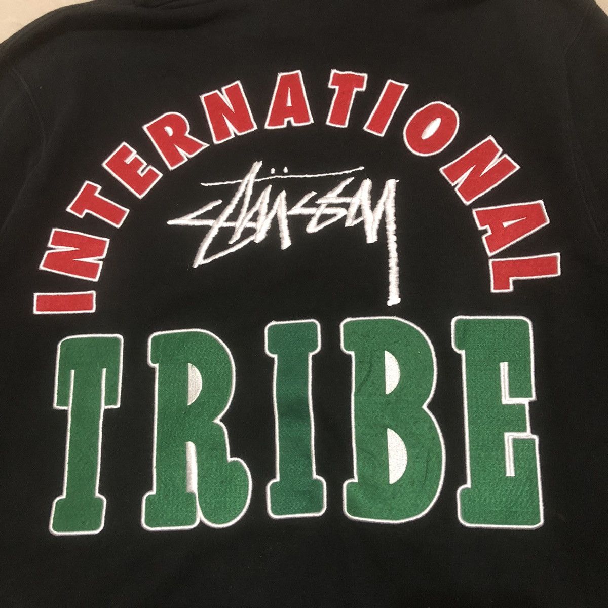 Stussy × Vintage Stussy International Tribe Back Big Logo Pullover Hodie Size US M / EU 48-50 / 2 - 2 Thumbnail