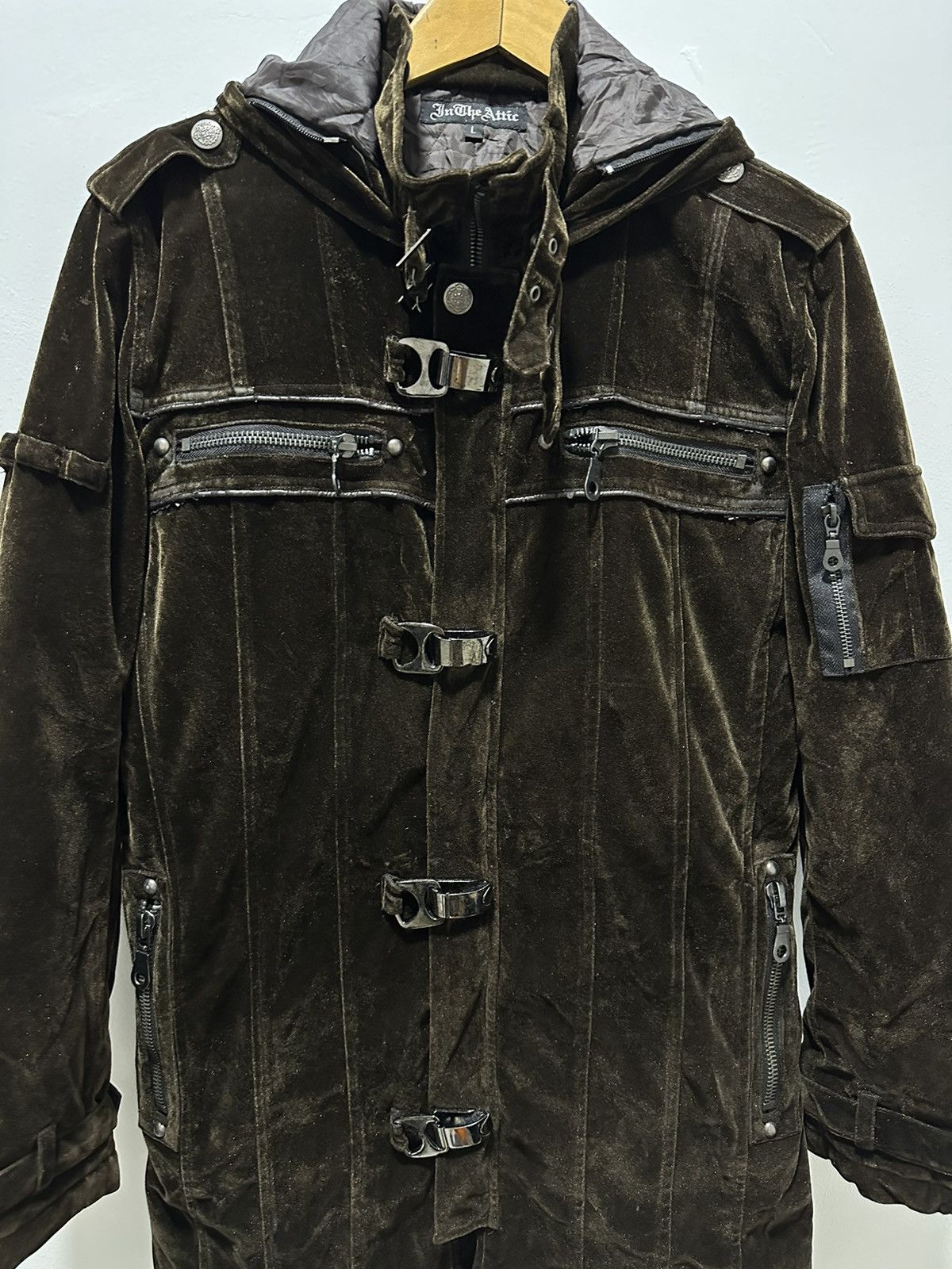 If Six Was Nine In The Attic Velvet Parka Jacket Inspired LGB IfSixWasNine Size US L / EU 52-54 / 3 - 3 Thumbnail