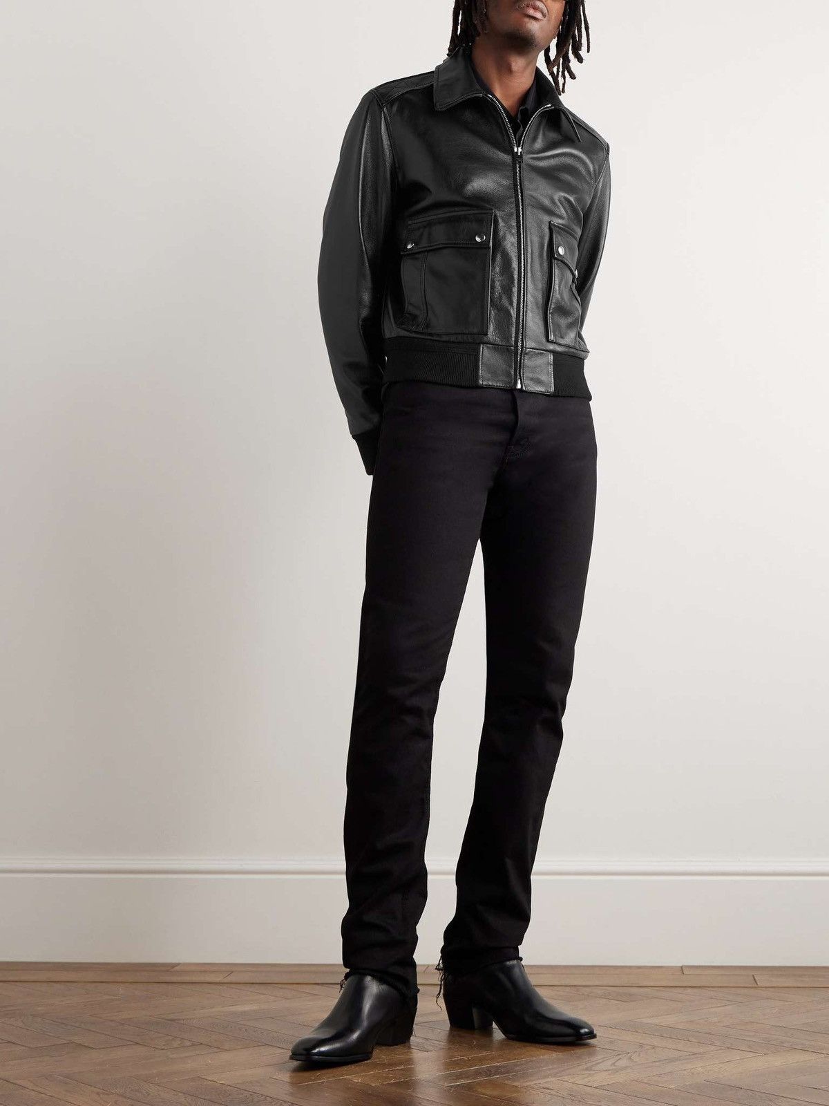 Celine $5.2k Celine Leather Blouson Jacket Size US M / EU 48-50 / 2 - 4 Thumbnail